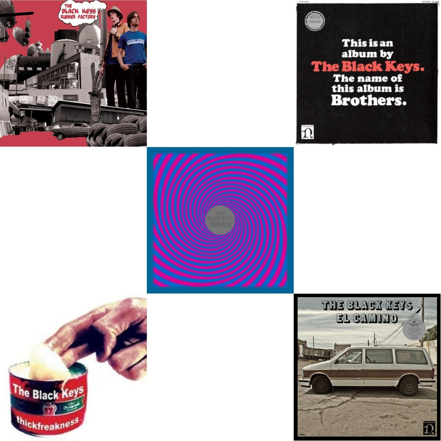 Black Keys - Thickfreakness & Rubber Factory & El Camino (10Th Anniversary Deluxe Edition/3LP) & Brothers (Deluxe Remastered Anniversary Edition) & Turn Blue