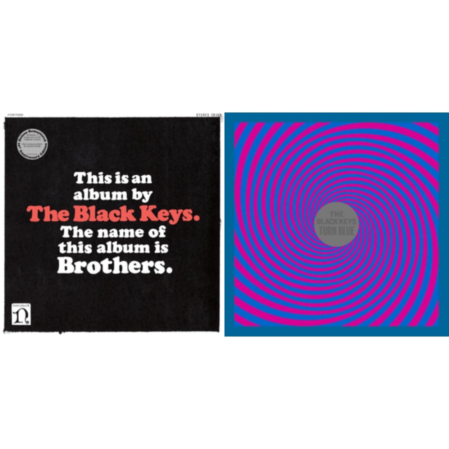 Black Keys - Brothers (Deluxe Remastered Anniversary Edition) & Turn Blue - LP Vinyl Bundle