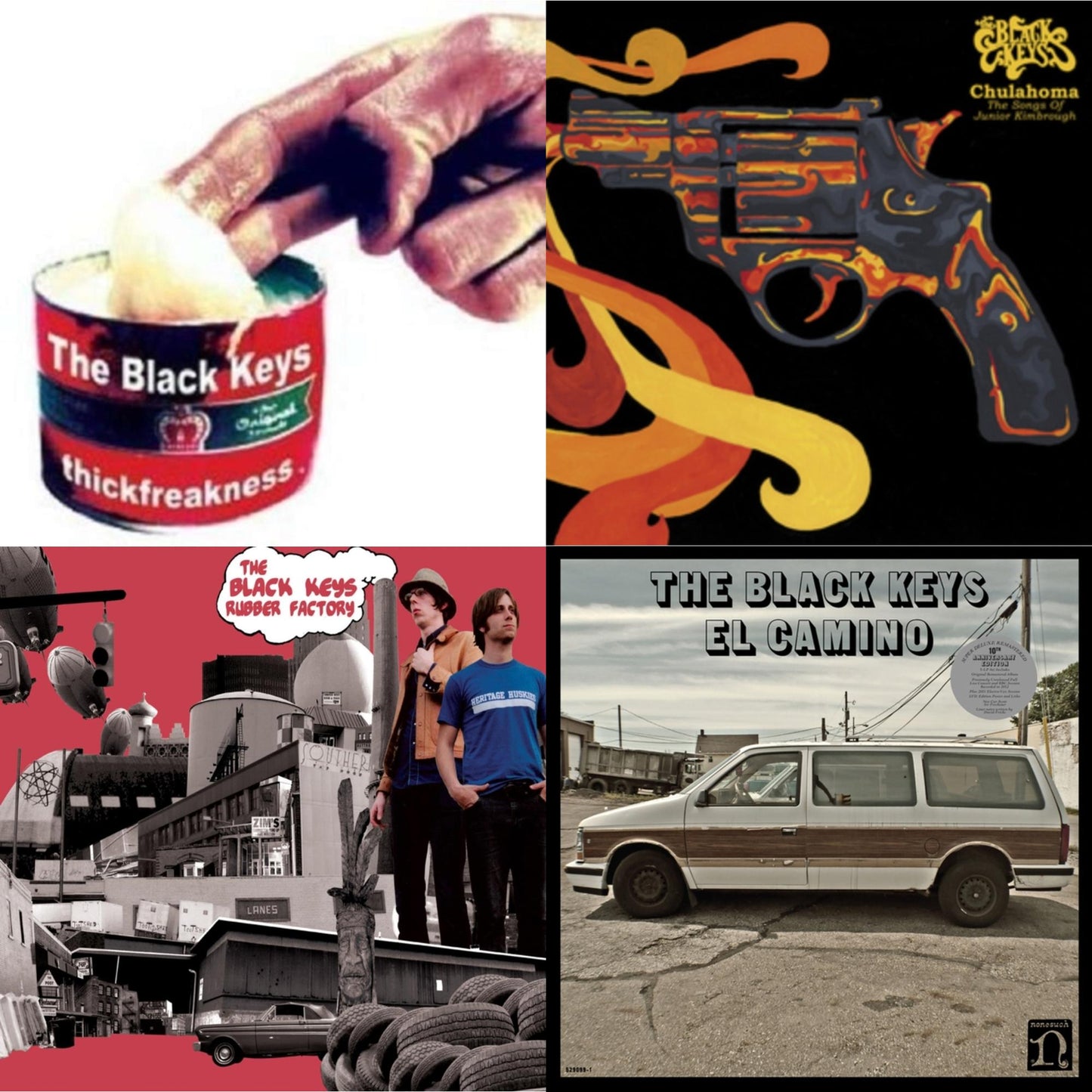 Black Keys - Thickfreakness & Rubber Factory & El Camino (10Th Anniversary Deluxe Edition/3LP) & Chulahoma
