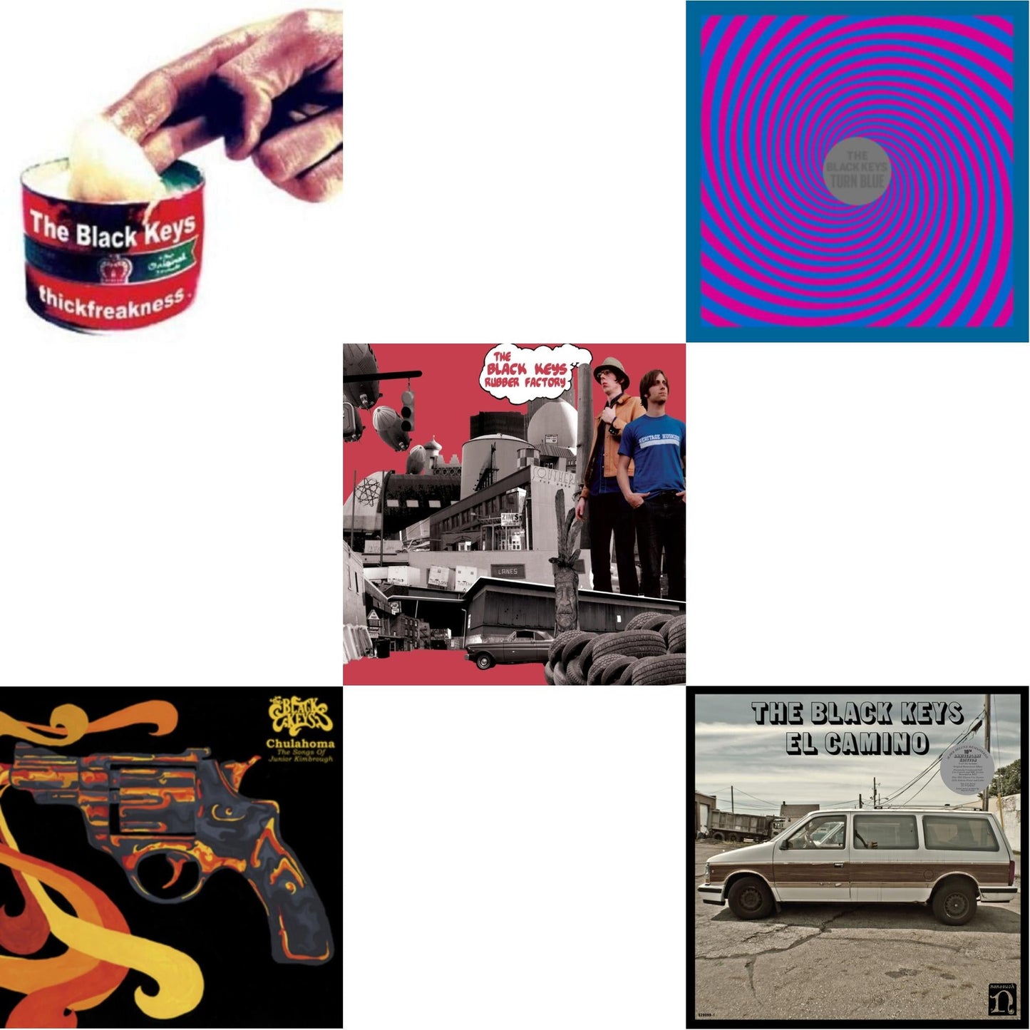 Black Keys - Thickfreakness & Rubber Factory & El Camino (10Th Anniversary Deluxe Edition/3LP) & Turn Blue & Chulahoma