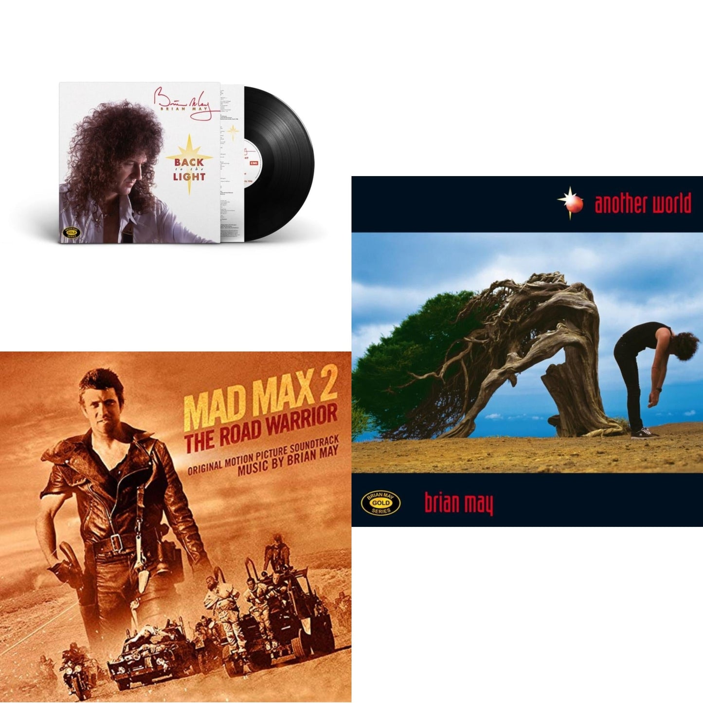 Brian May - Back To The Light & Another World & Road Warrior / Mad Max 2 Ost (Red LP Vinyl)