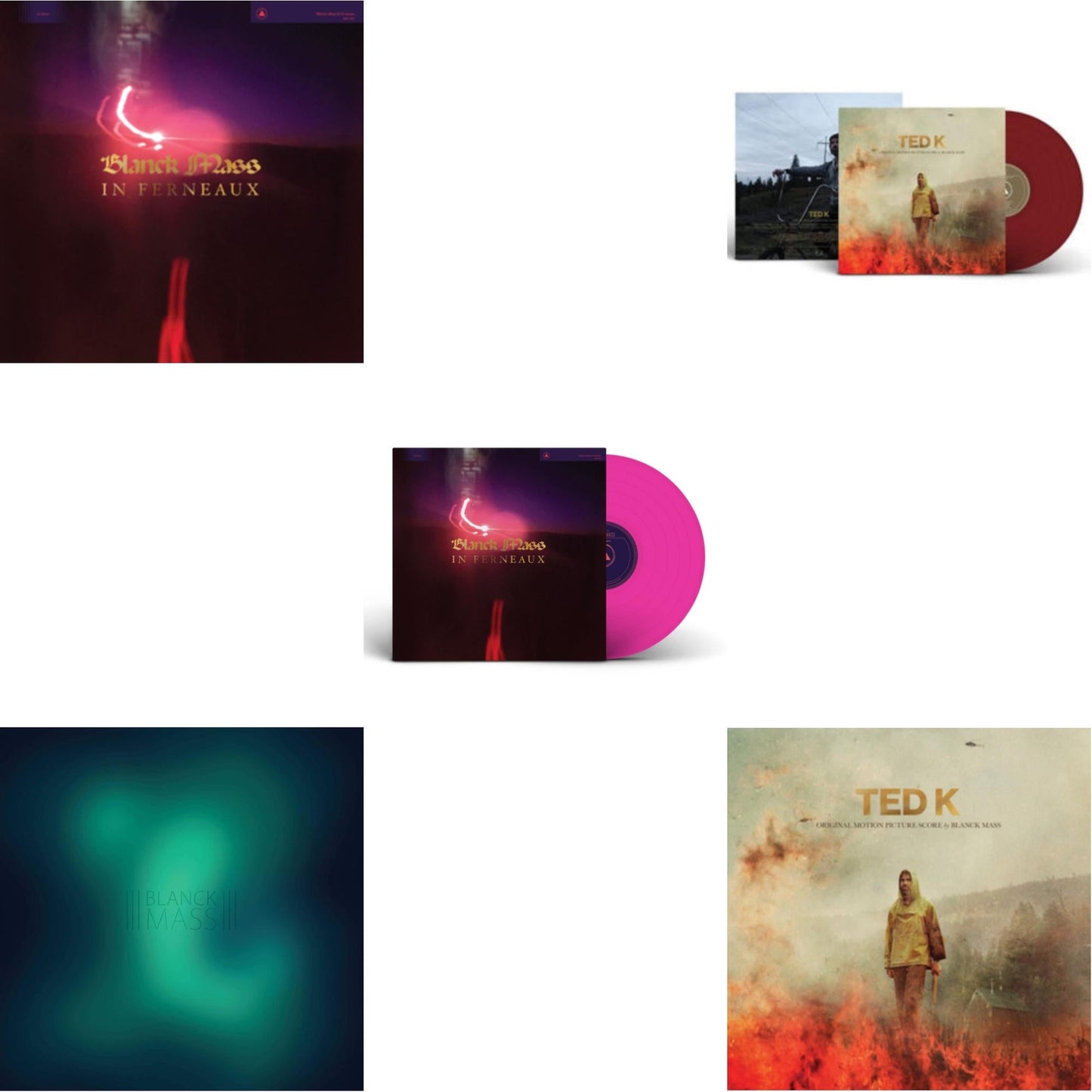 Blanck Mass - In Ferneaux & Blanck Mass (Clear Vinyl/2LP) & In Ferneaux (Magenta LP Vinyl) (I) & Ted K Original Score (Opaque Red LP Vinyl) & Ted K: Original Score