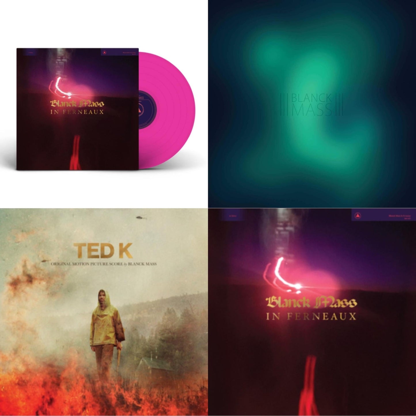 Blanck Mass - In Ferneaux (Magenta LP Vinyl) (I) & Blanck Mass (Clear Vinyl/2LP) & Ted K: Original Score & In Ferneaux