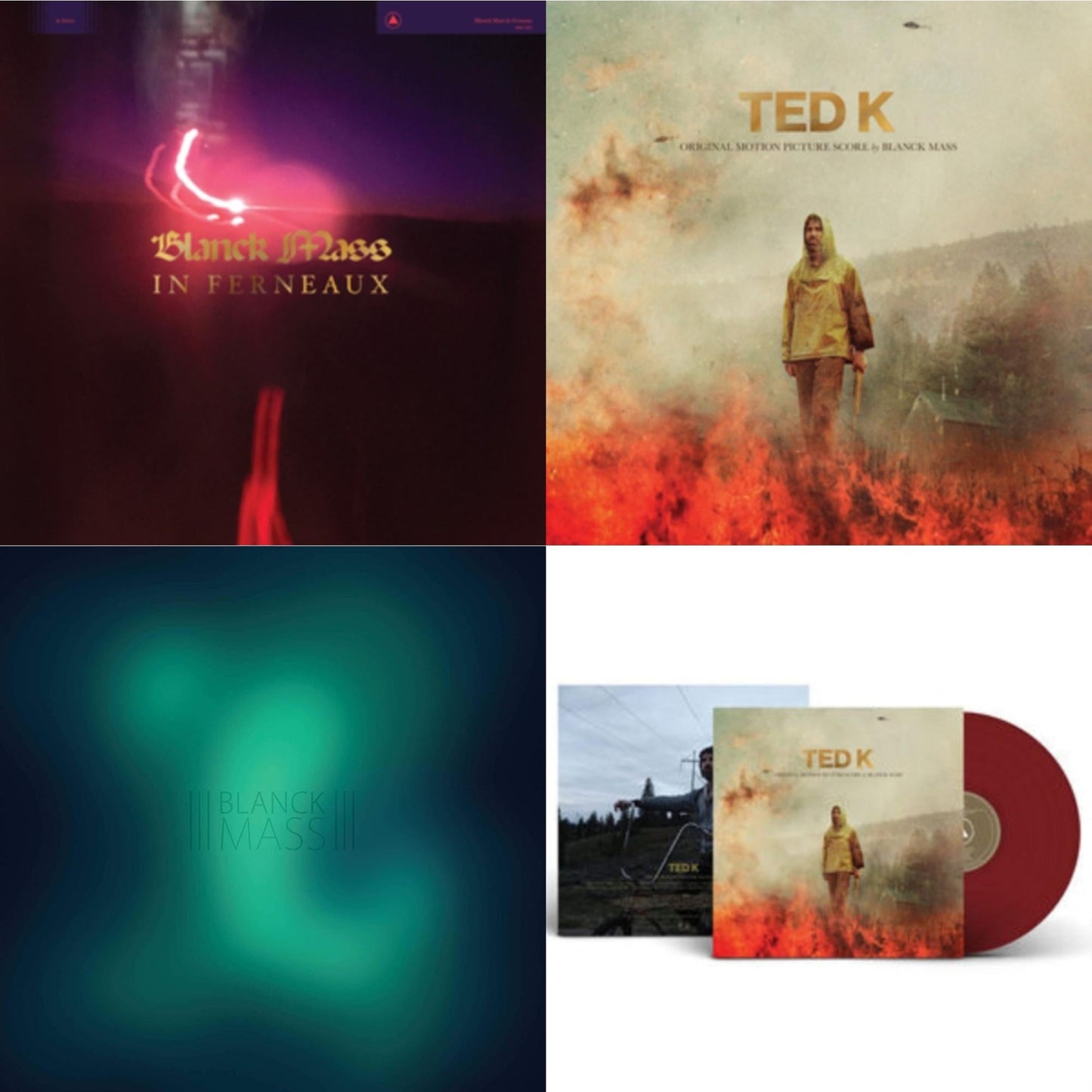 Blanck Mass - In Ferneaux & Ted K: Original Score & Blanck Mass (Clear Vinyl/2LP) & Ted K Original Score (Opaque Red LP Vinyl)