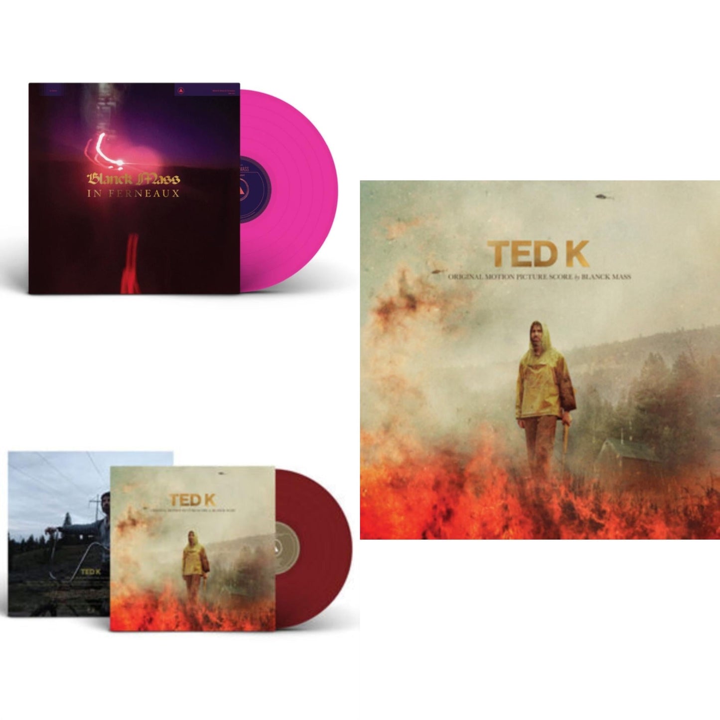 Blanck Mass - In Ferneaux (Magenta LP Vinyl) (I) & Ted K Original Score (Opaque Red LP Vinyl) & Ted K: Original Score