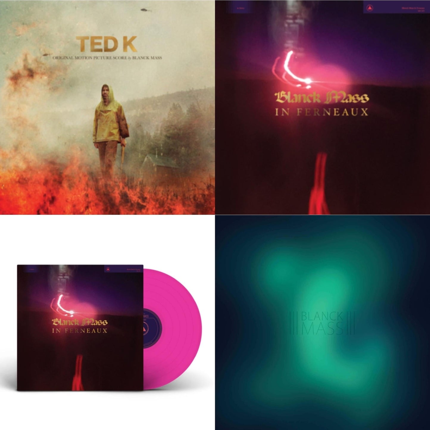 Blanck Mass - Blanck Mass (Clear Vinyl/2LP) & In Ferneaux & In Ferneaux (Magenta LP Vinyl) (I) & Ted K: Original Score
