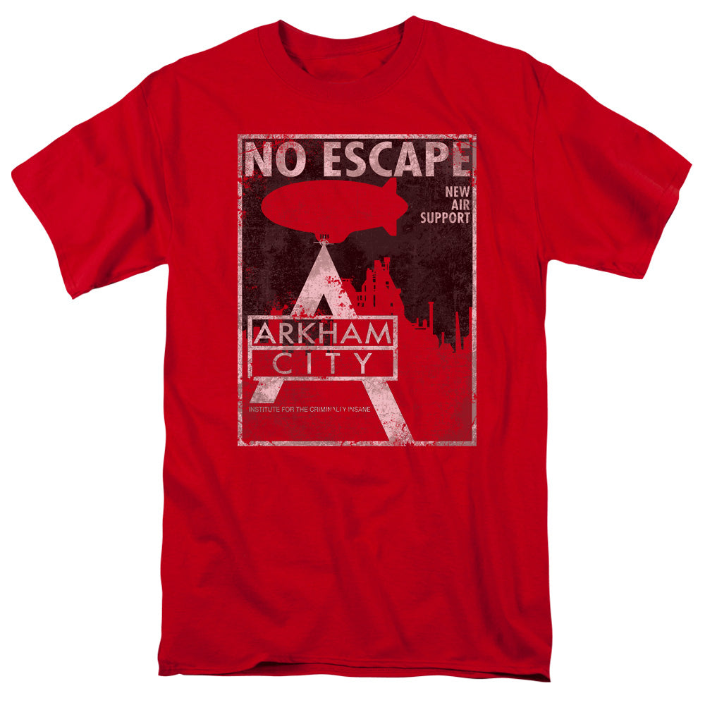Arkham City No Escape Mens T Shirt Red