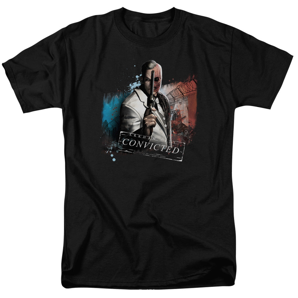 Arkham City Two Face Mens T Shirt Black