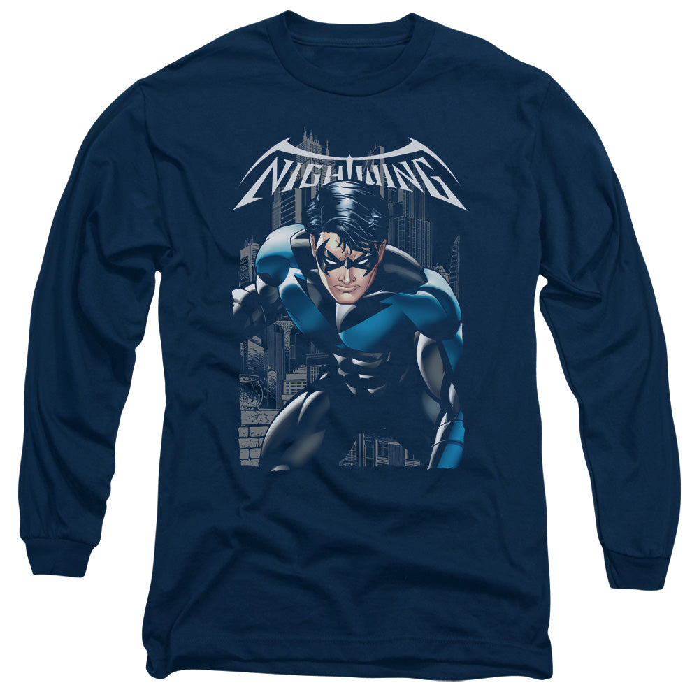 Batman A Legacy Mens Long Sleeve Shirt Navy Officially Licensed