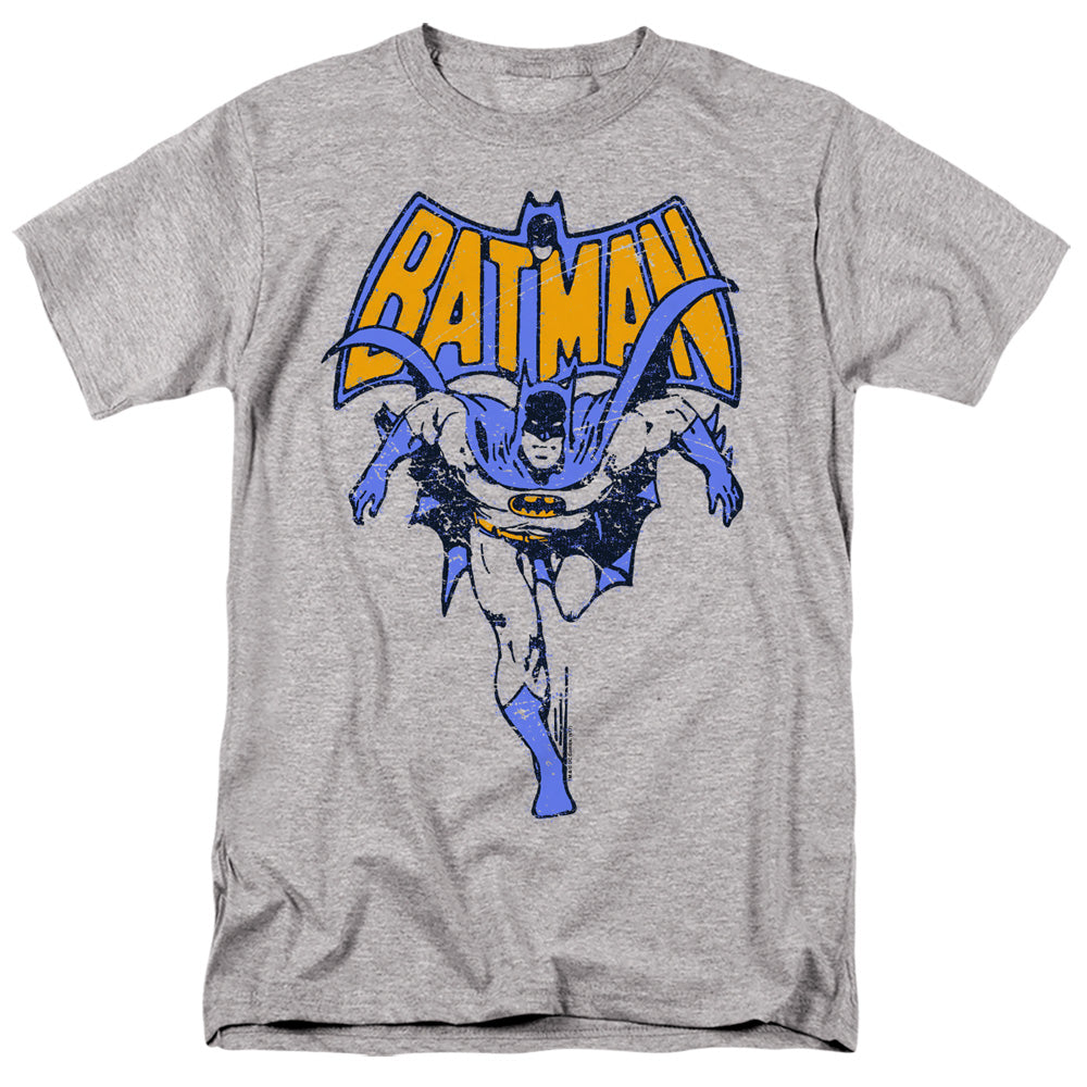 Batman Vintage Run Mens T Shirt Athletic Heather