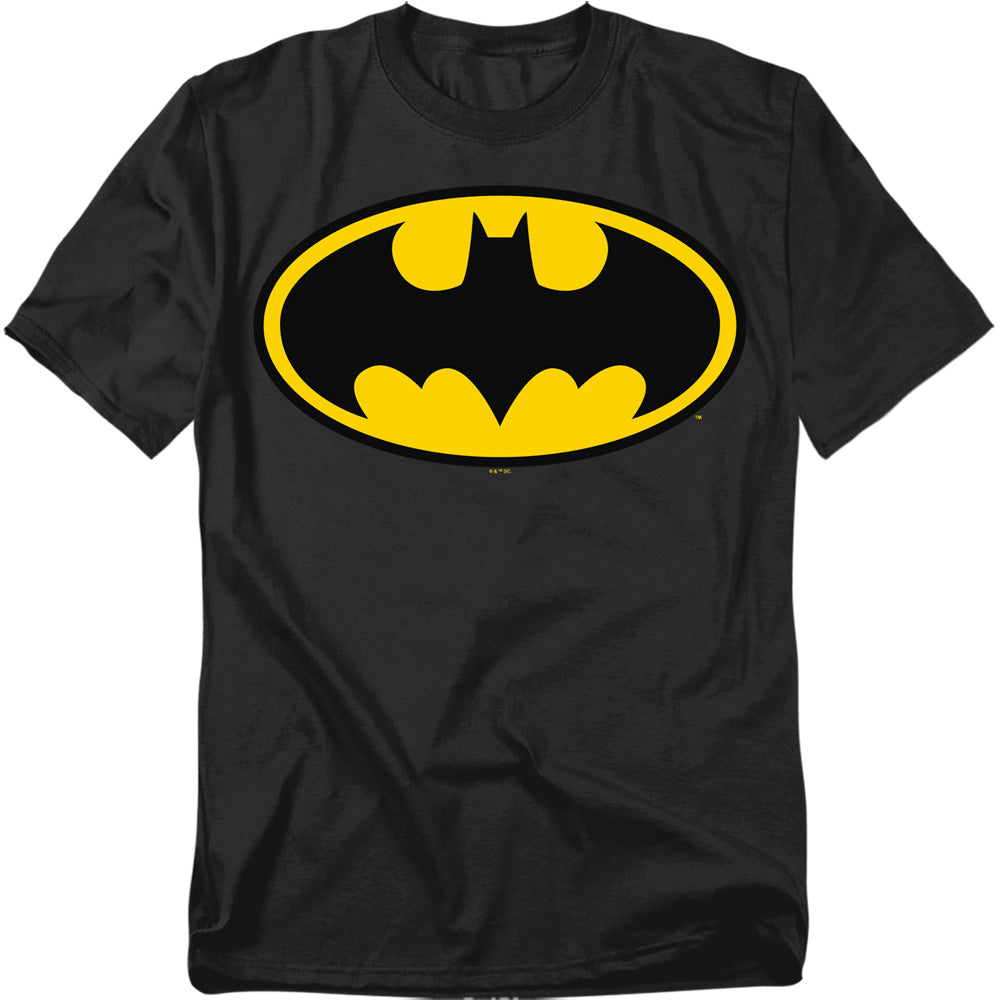 Batman Classic Logo Mens T Shirt Black