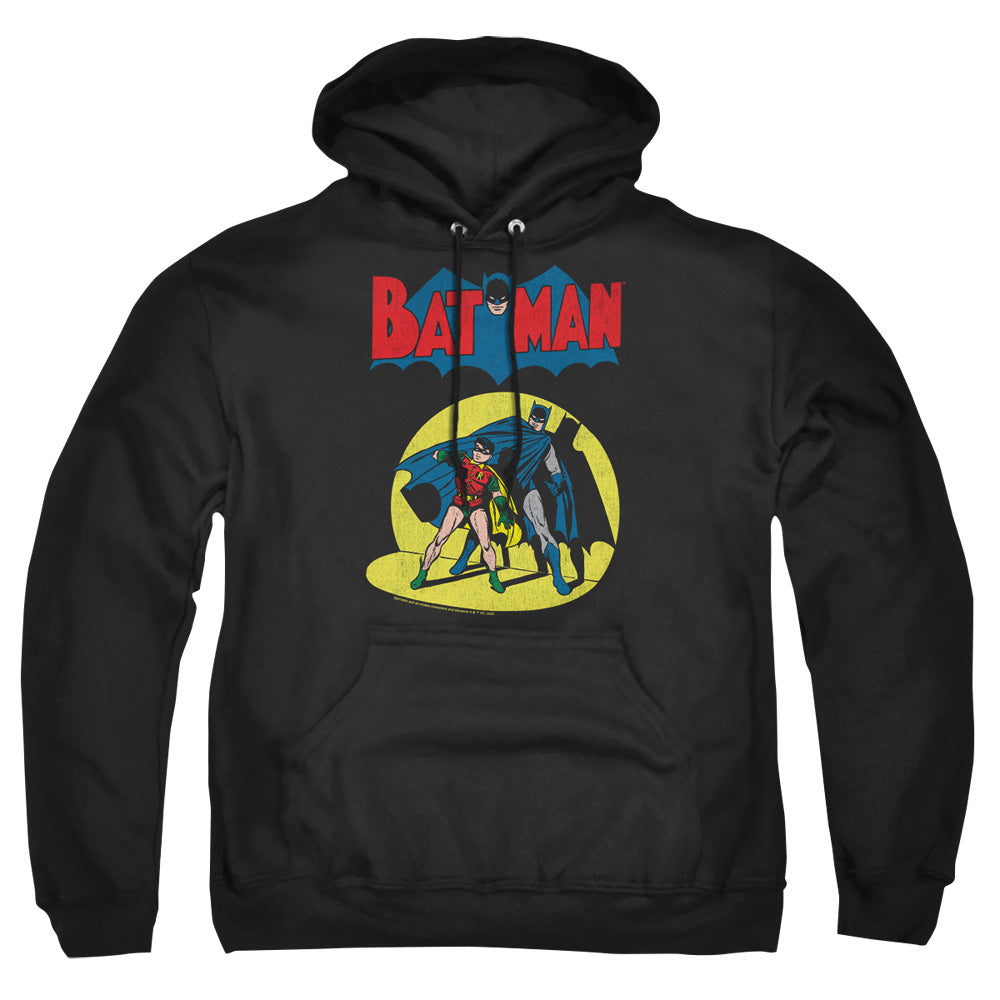 Batman Batman And Robin Spotlight Mens Hoodie Black Officially Licensed