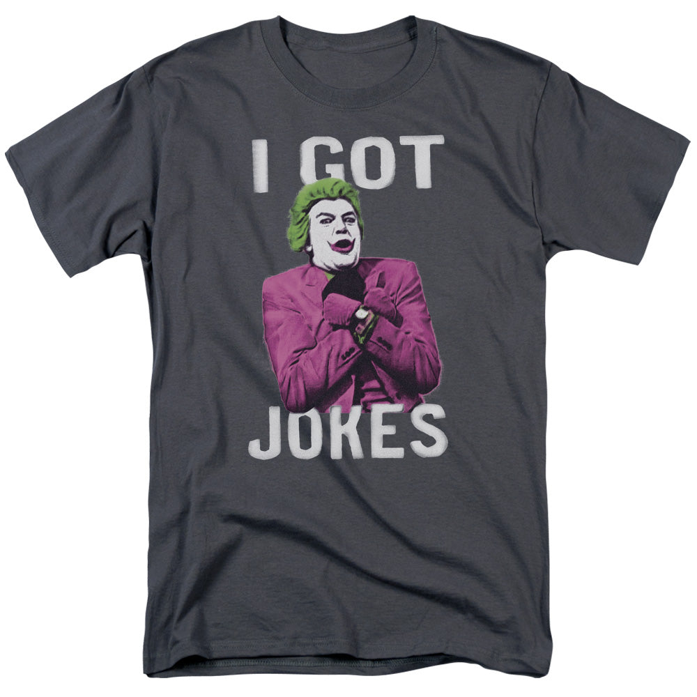 Batman Classic Tv Got Jokes Mens T Shirt Charcoal