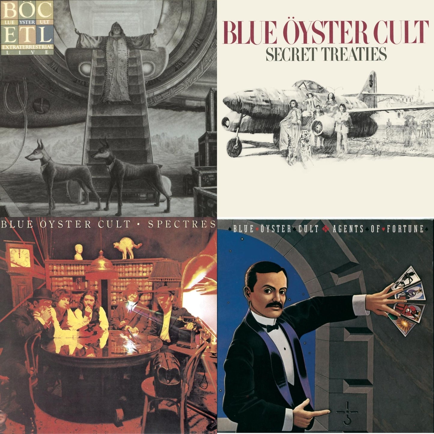 Blue Oyster Cult - Extraterrestrial Live & Secret Treaties & Spectres & Agents Of Fortune - CD Bundle