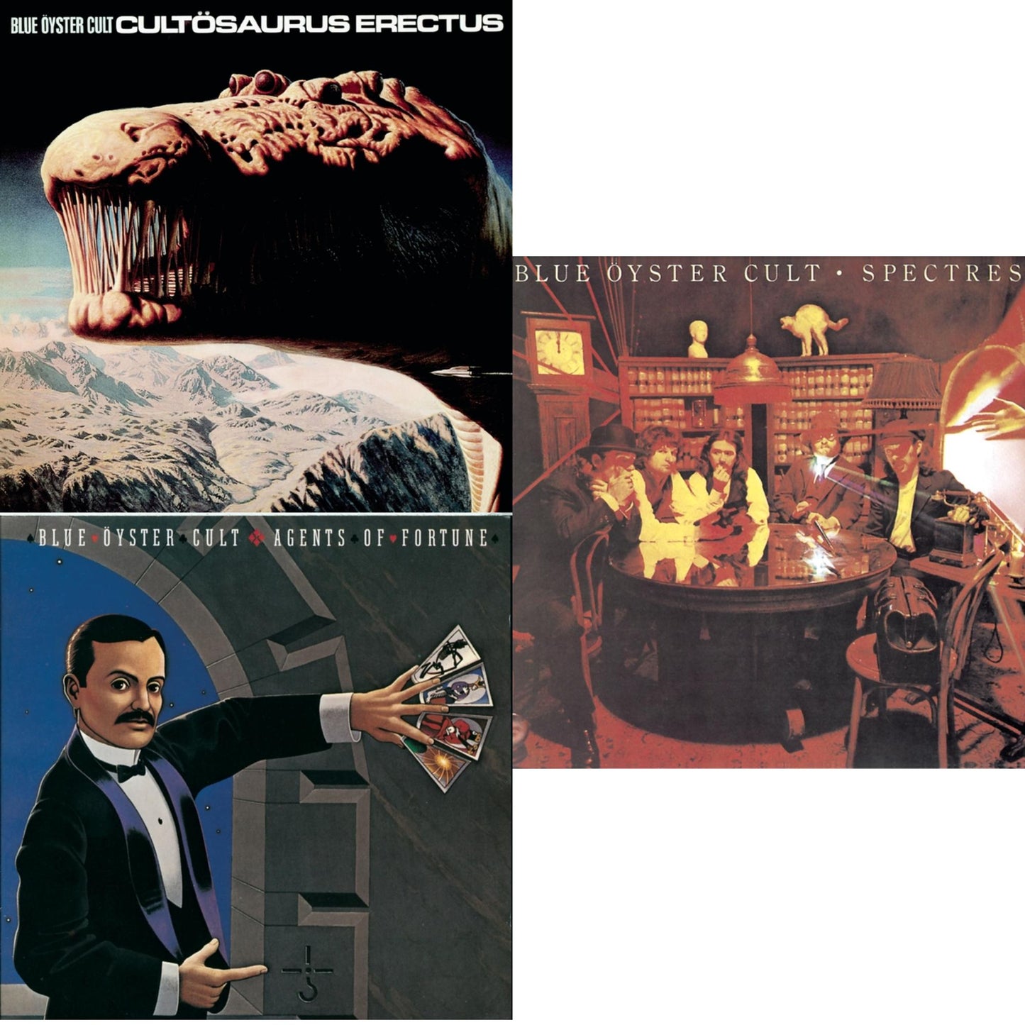 Blue Oyster Cult - Cultosaurus Erectus & Spectres & Agents Of Fortune - CD Bundle