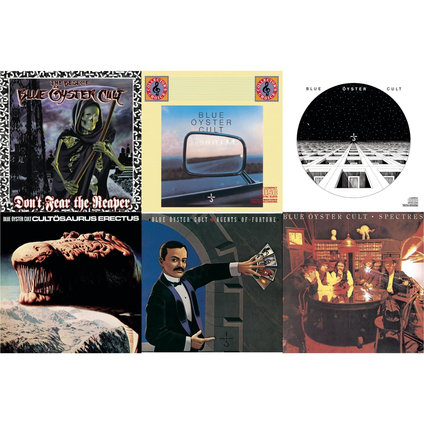 Blue Oyster Cult - Don't Fear The Reaper: Best Of Blue Oyster Cult & Blue Oyster Cult & Cultosaurus Erectus & Mirrors & Spectres & Agents Of Fortune - CD Bundle