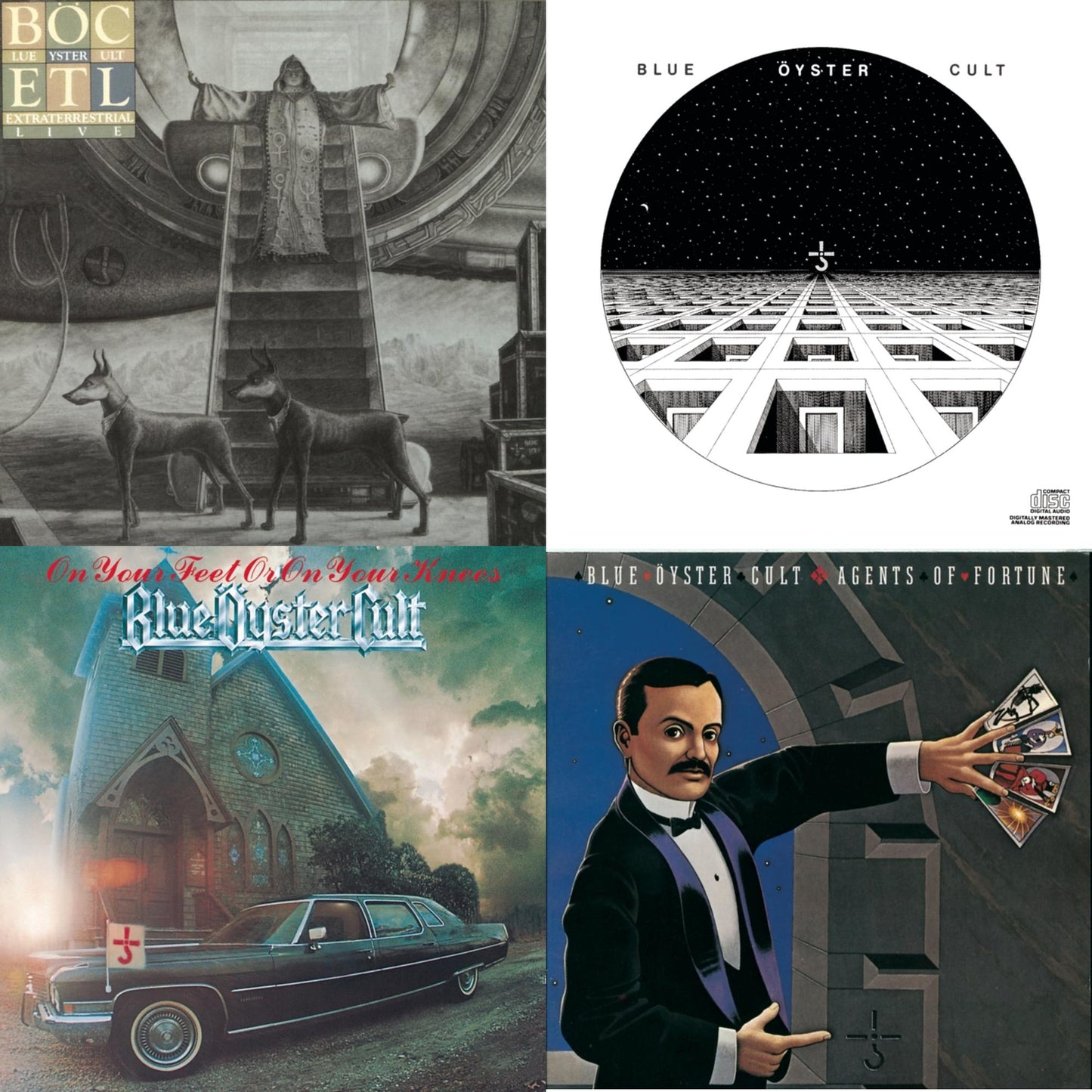 Blue Oyster Cult - Extraterrestrial Live & Blue Oyster Cult & On Your Feet Or On Your Knees & Agents Of Fortune - CD Bundle