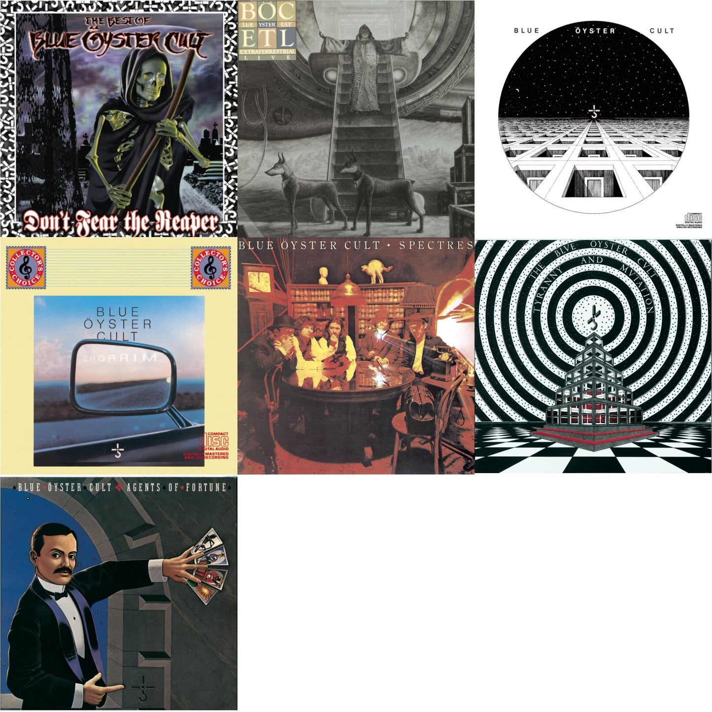 Blue Oyster Cult - Don't Fear The Reaper: Best Of Blue Oyster Cult & Extraterrestrial Live & Blue Oyster Cult & Mirrors & Spectres & Tyranny & Mutation & Agents Of Fortune - CD Bundle