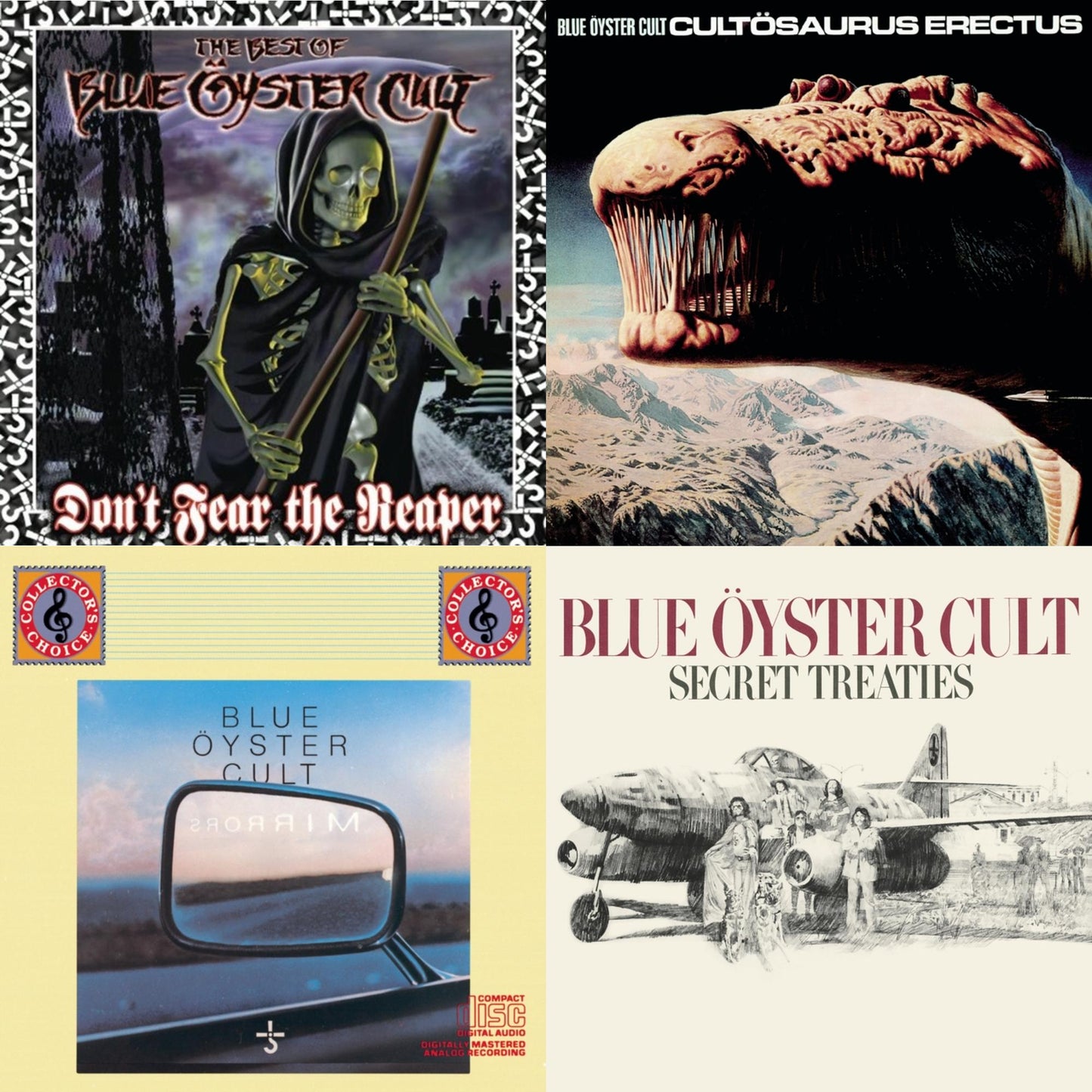 Blue Oyster Cult - Don't Fear The Reaper: Best Of Blue Oyster Cult & Cultosaurus Erectus & Mirrors & Secret Treaties - CD Bundle