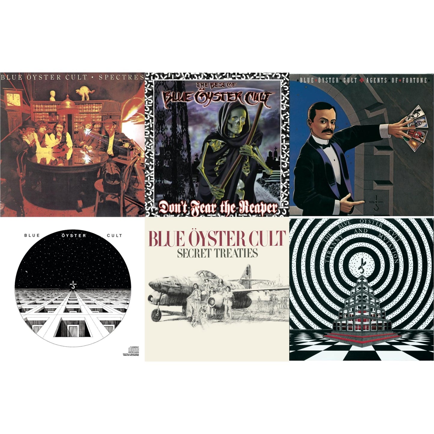 Blue Oyster Cult - Don't Fear The Reaper: Best Of Blue Oyster Cult & Blue Oyster Cult & Secret Treaties & Spectres & Tyranny & Mutation & Agents Of Fortune - CD Bundle