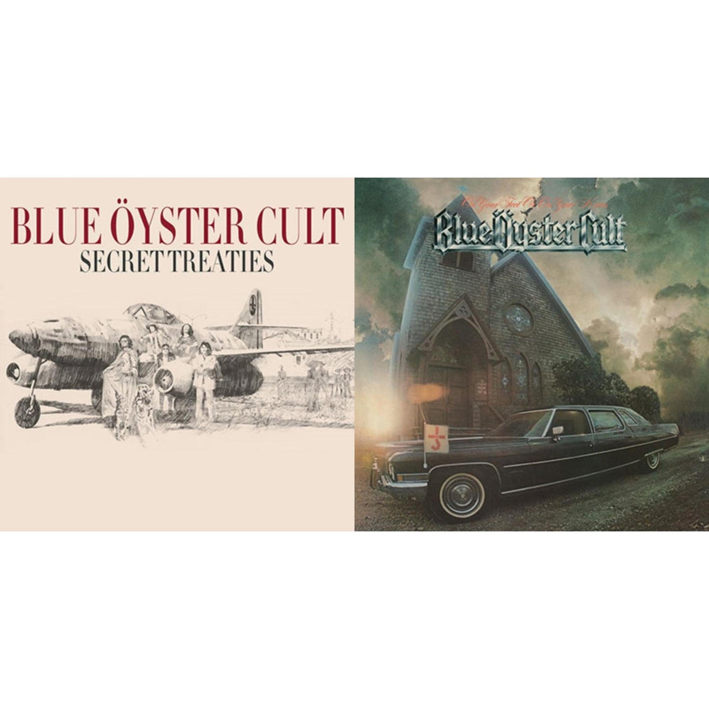 Blue Oyster Cult - Secret Treaties (180G) & On Your Feet Or On Your Knees (2LP/Silver & Black Marbled Vinyl/180G)
