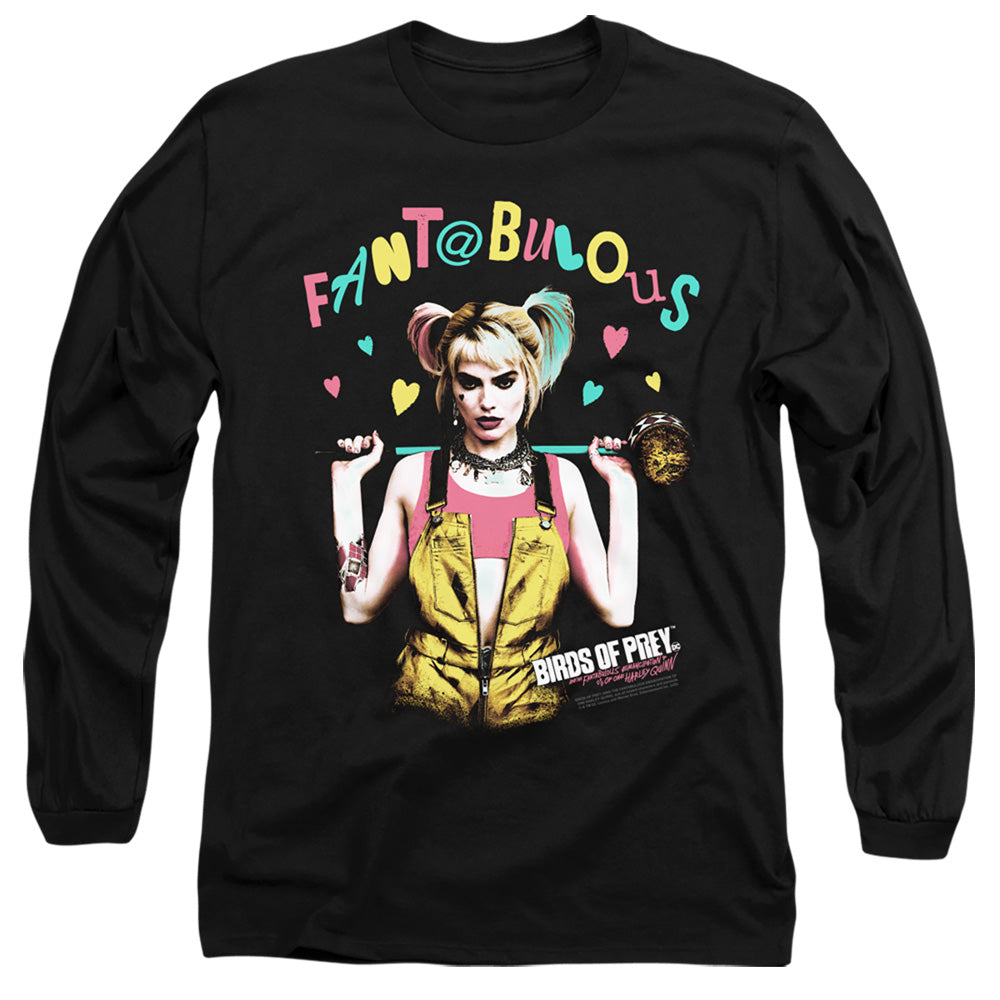Birds Of Prey Fantabulous Mens Long Sleeve Shirt Black Officially Licensed
