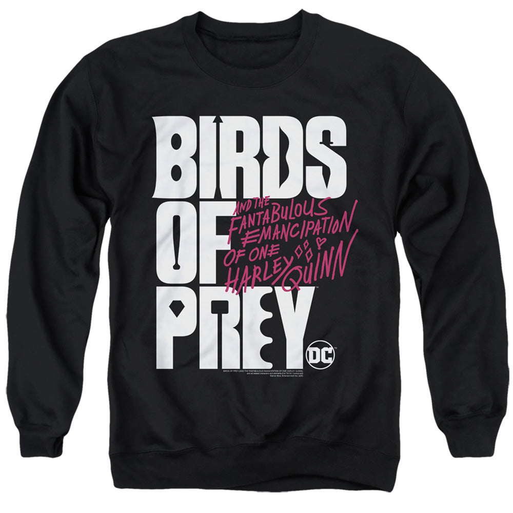 Birds Of Prey Birds Of Prey Logo Mens Crewneck Sweatshirt Black Officially Licensed