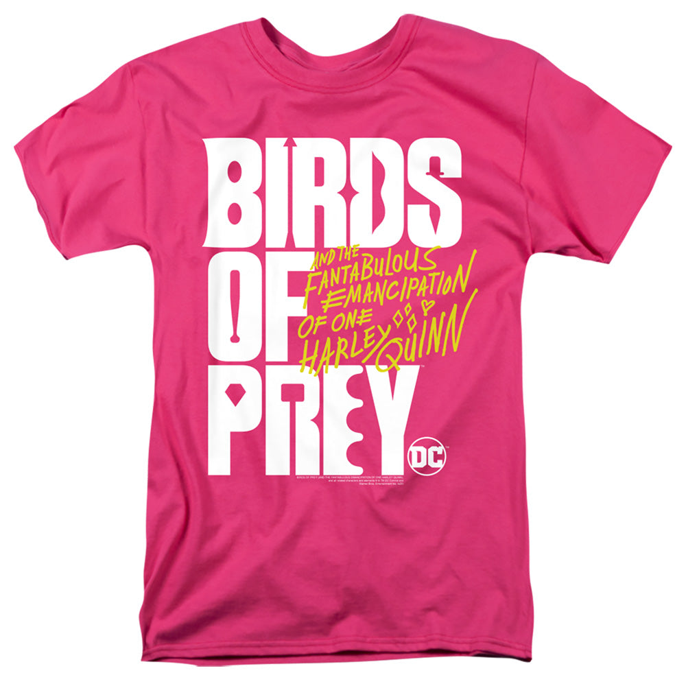 Birds Of Prey Birds Of Prey Logo Mens T Shirt Hot Pink