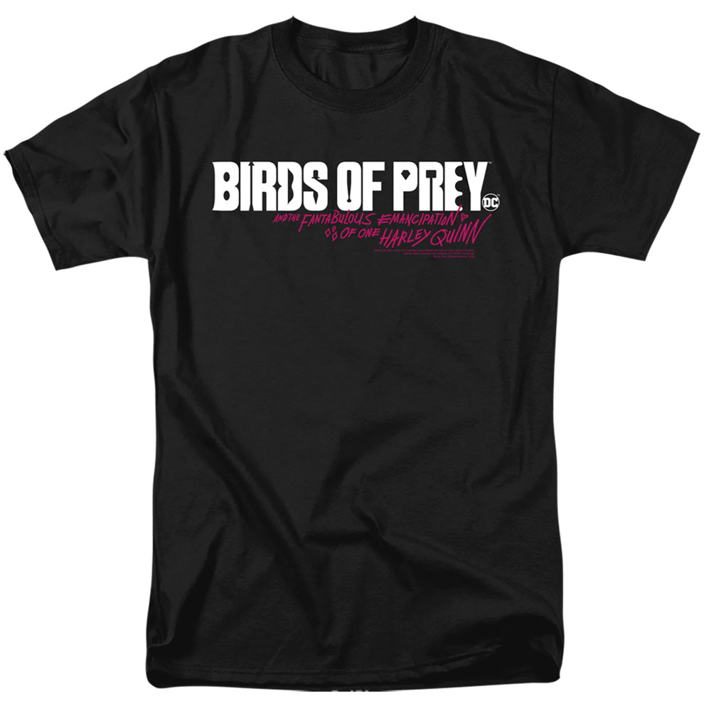 Birds Of Prey Horizontal Logo Mens T Shirt Black