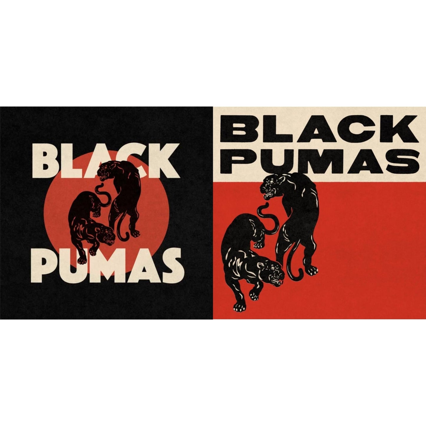 Black Pumas - Black Pumas (Cream LP Vinyl) & Black Pumas (Deluxe/Gold & Red/Black Marble Vinyl/2LP)