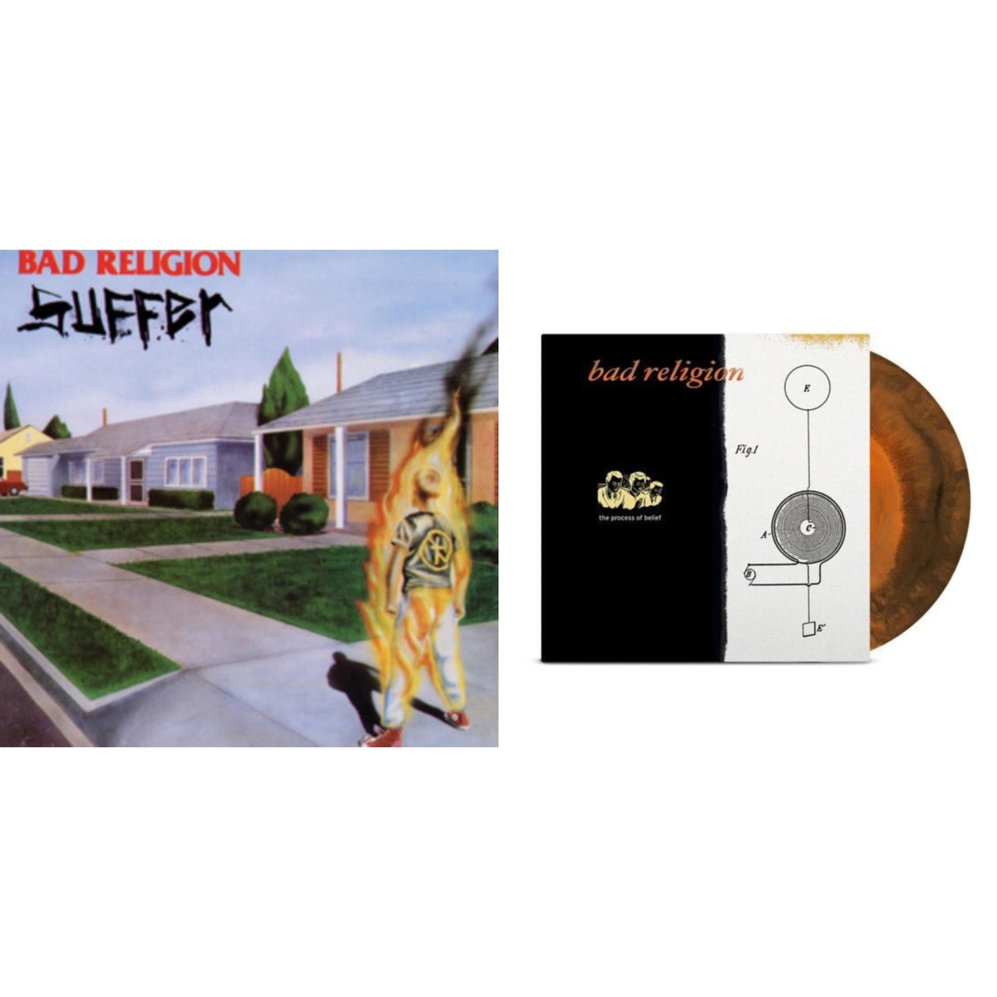 Bad Religion - Suffer & Process Of Belief (Anniv. Ed/Halloween Orange LP Vinyl)