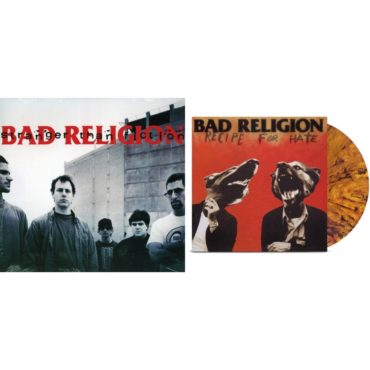 Bad Religion - Recipe For Hate (Anniversary Edition/Tigers Eye LP Vinyl) & Stranger Than Fiction (Remastered)