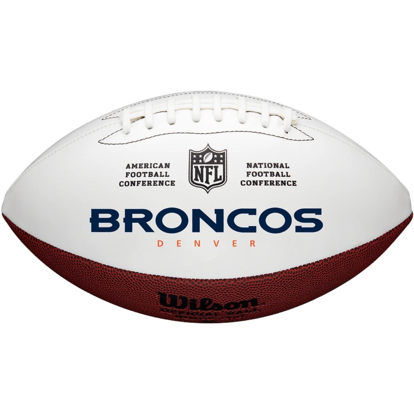 Denver Broncos Embroidered Logo Autograph Edition Football