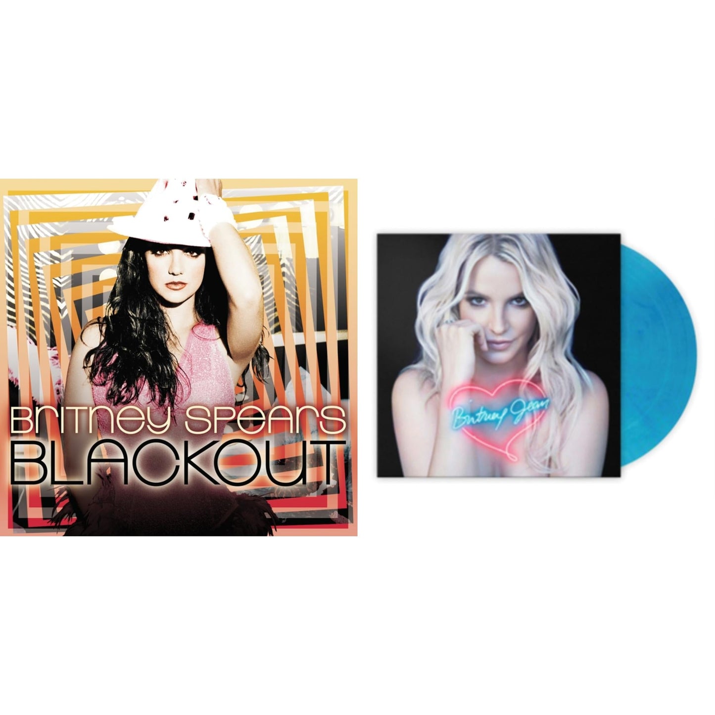 Britney Spears - Blackout & Britney Jean (Blue Marbled LP Vinyl/Import)