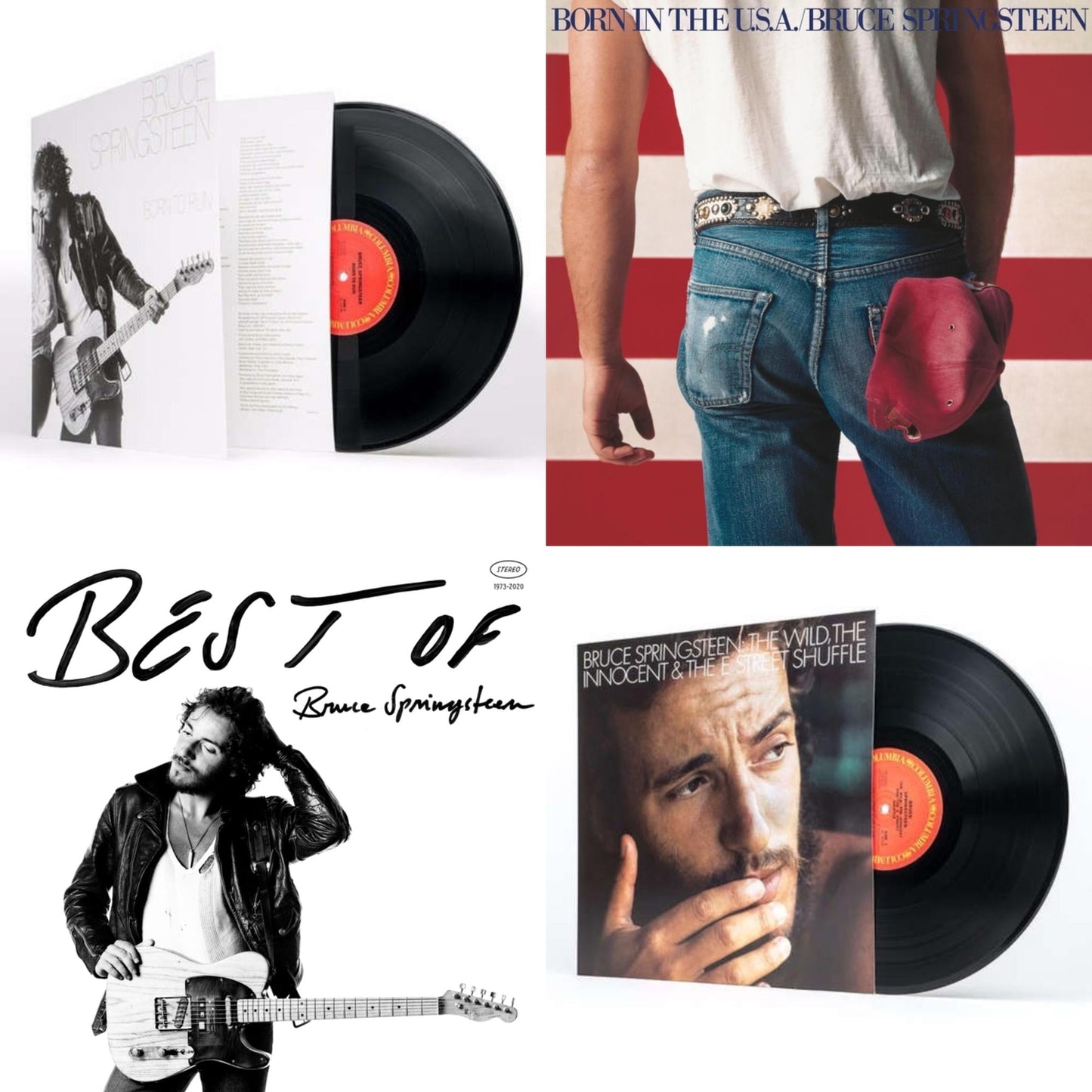 Bruce Springsteen - Best Of Bruce Springsteen (2LP) & Wild The Innocent & The E Street Shuffle (180G) & Born To Run (180G/Gatefold) & Born In The U.S.A. (180G)