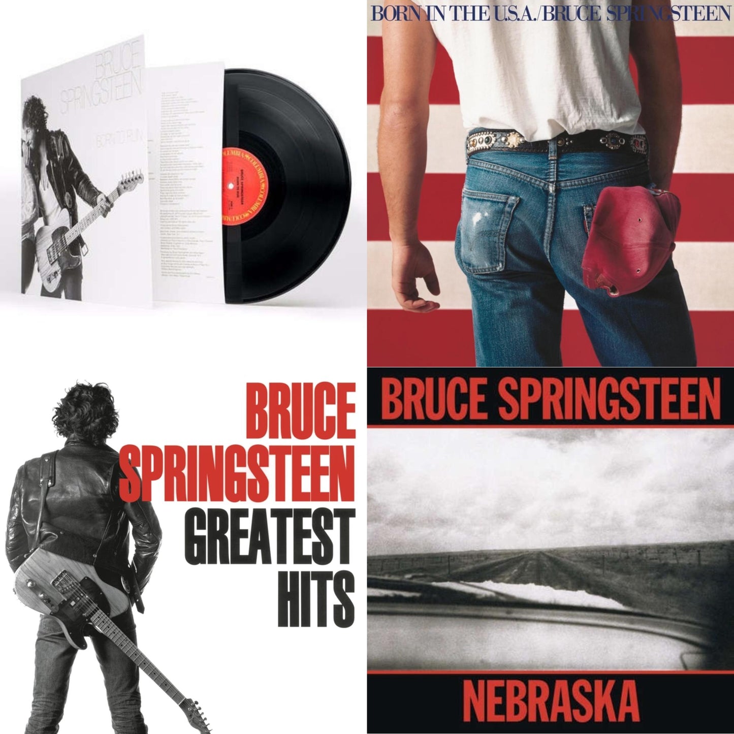 Bruce Springsteen - Greatest Hits (2 LP/150G Vinyl/Dl Code) & Born To Run (180G/Gatefold) & Nebraska (180G) & Born In The U.S.A. (180G)