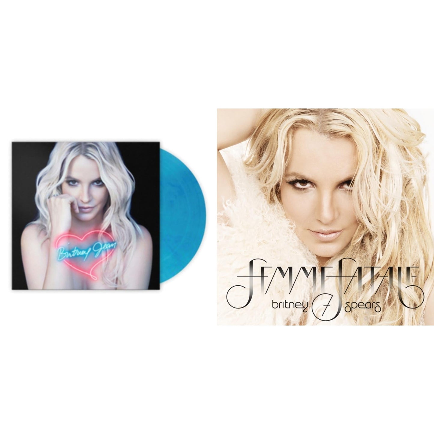 Britney Spears - Britney Jean (Blue Marbled LP Vinyl/Import) & Femme Fatale