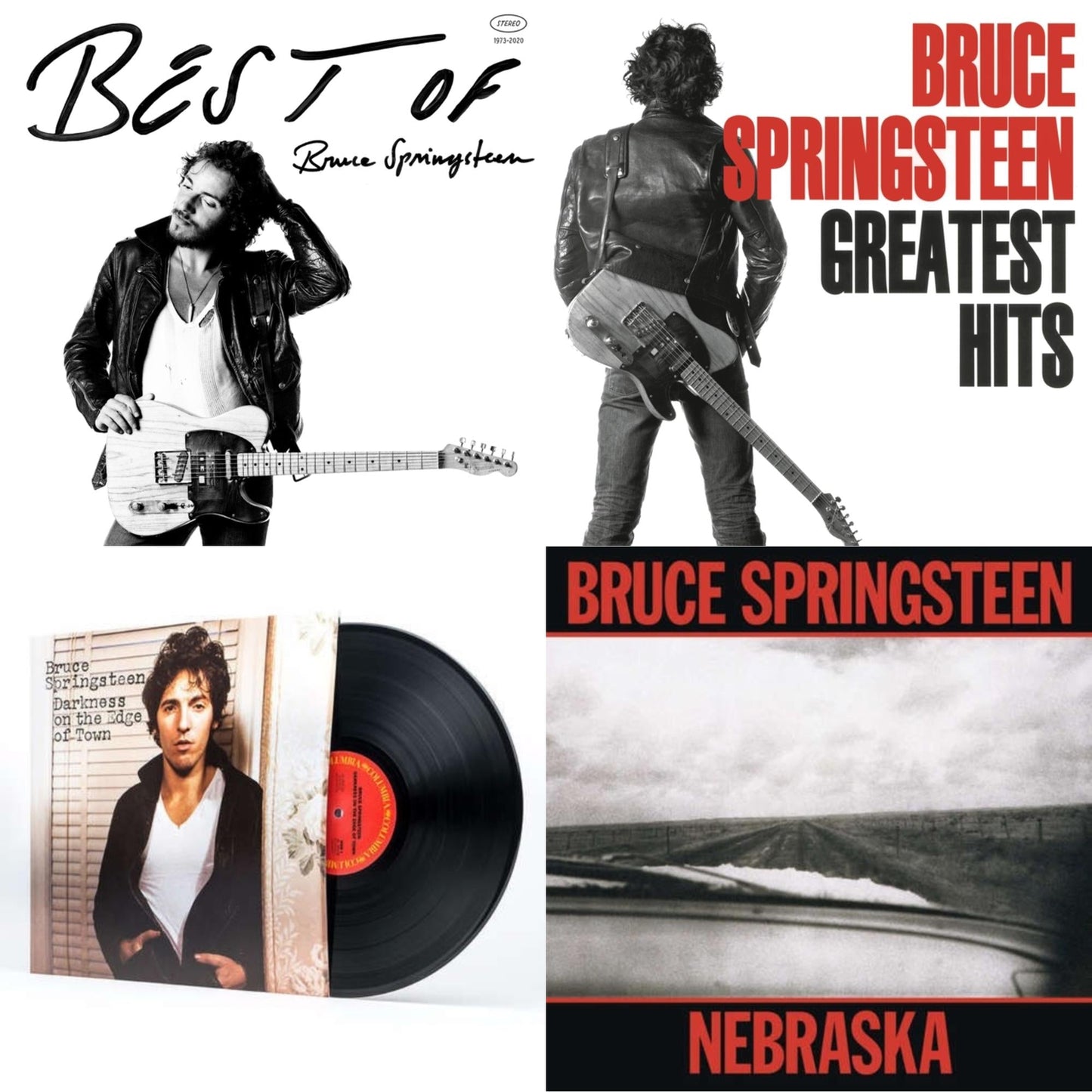 Bruce Springsteen - Greatest Hits (2 LP/150G Vinyl/Dl Code) & Best Of Bruce Springsteen (2LP) & Darkness On The Edge Of Town (180G) & Nebraska (180G)