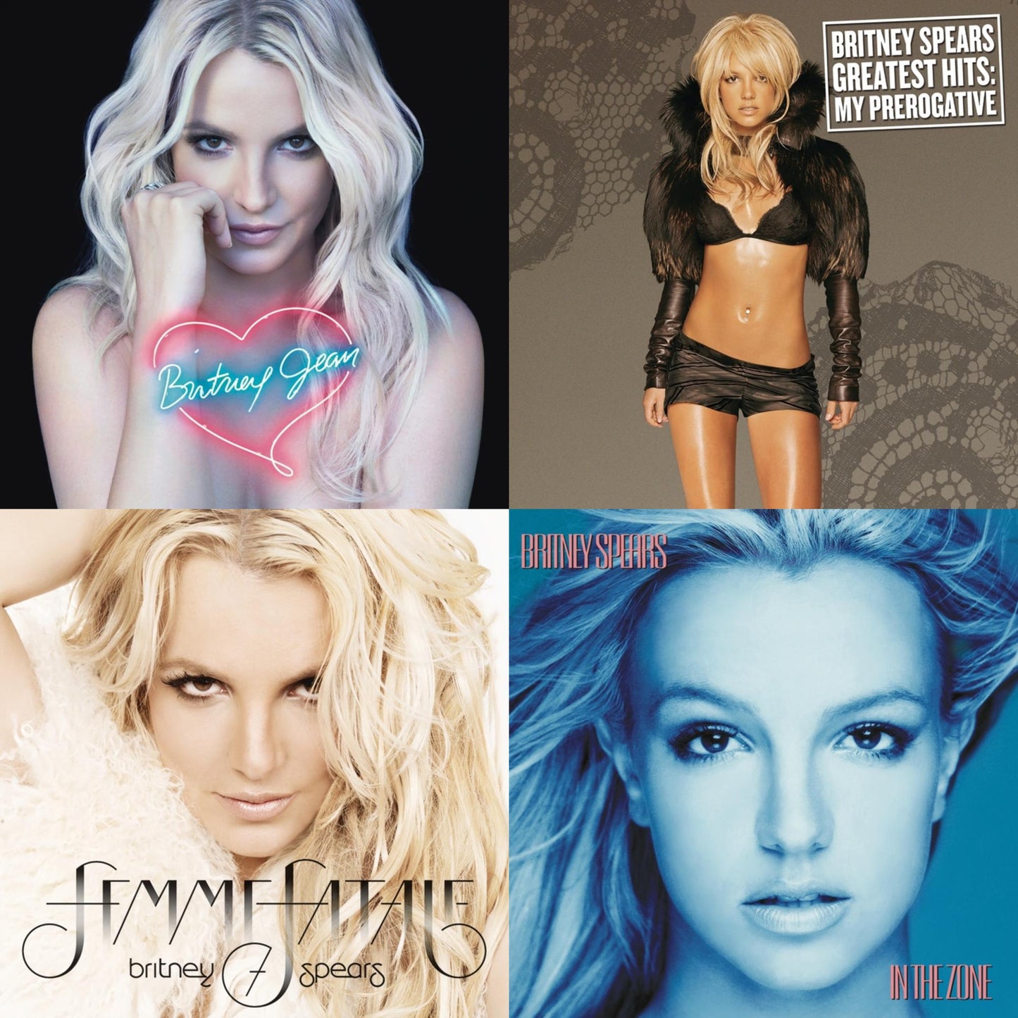 Britney Spears - In The Zone & Britney Jean & Femme Fatale & Greatest Hits : My Prerogative (2LP)