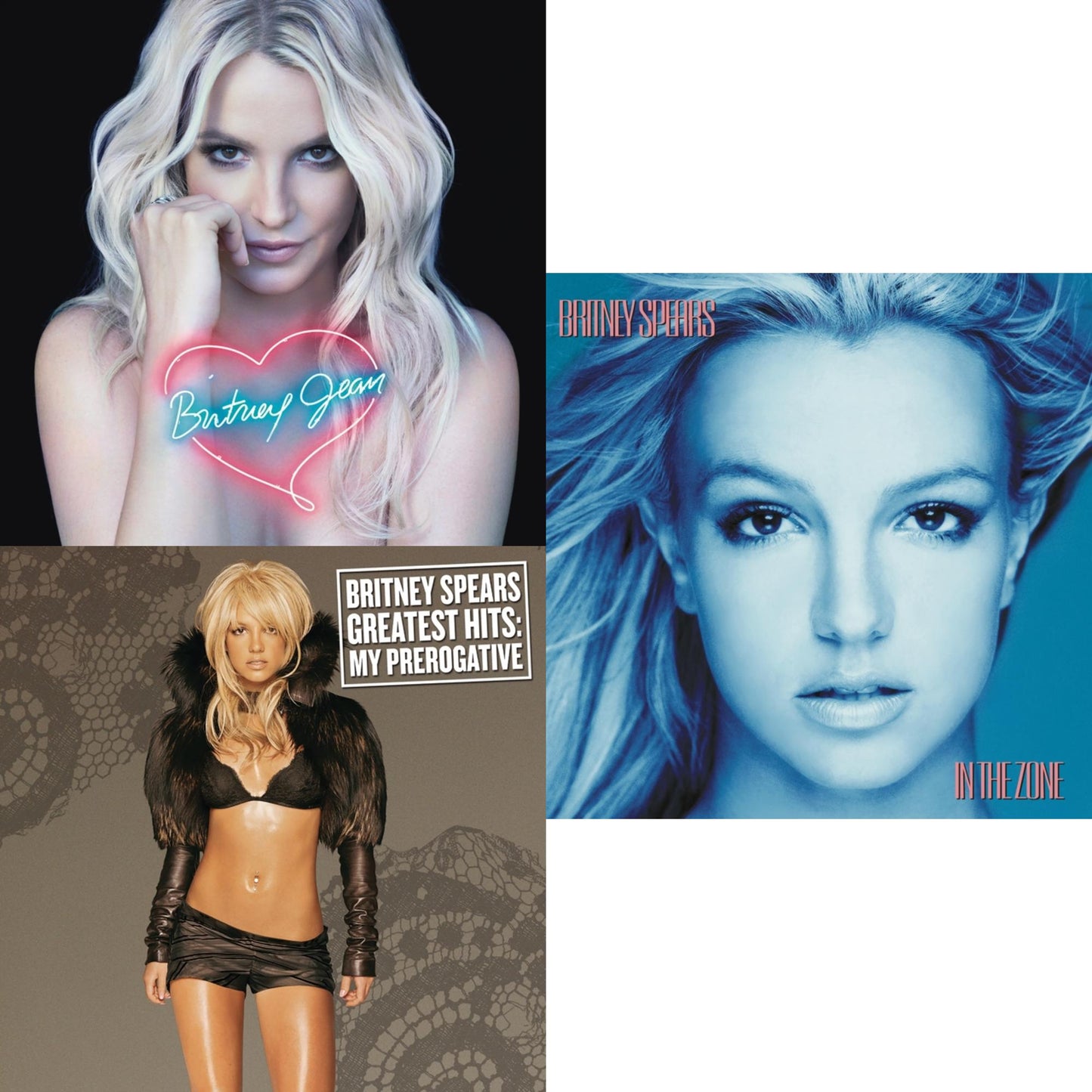 Britney Spears - In The Zone & Britney Jean & Greatest Hits : My Prerogative (2LP)