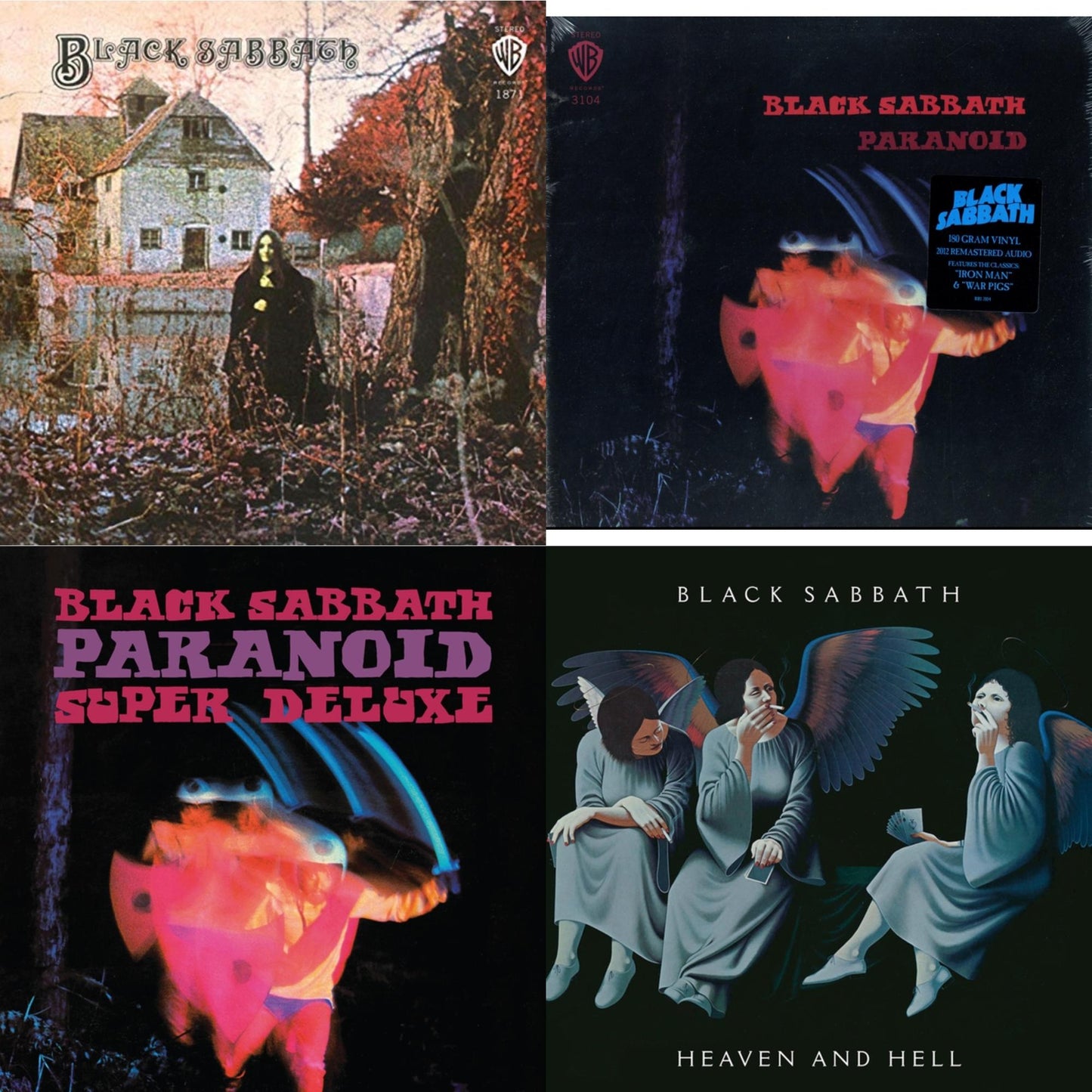 Black Sabbath - Black Sabbath (180G) & Paranoid (180G) & Paranoid (Deluxe Edition) & Heaven & Hell (Deluxe/2LP)
