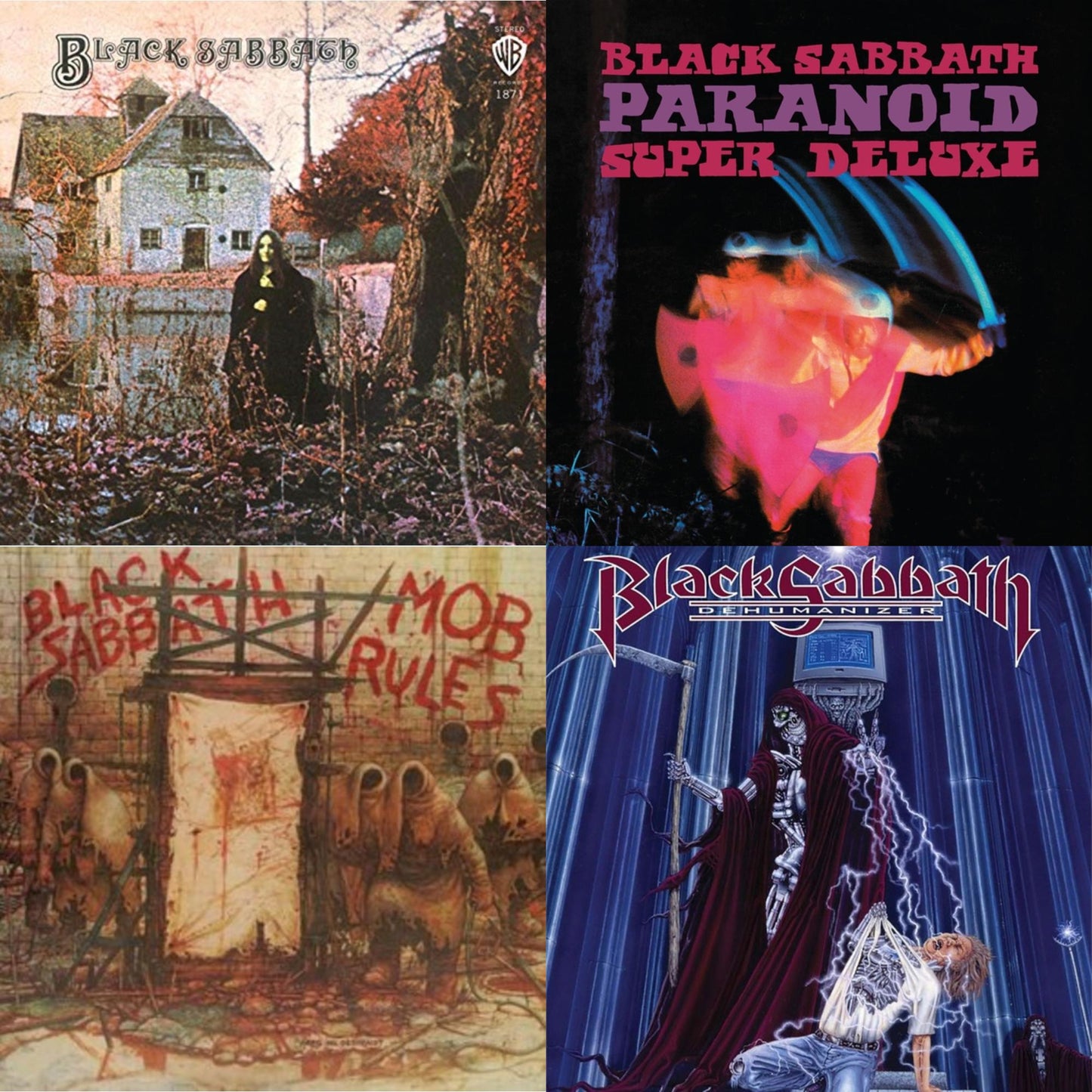 Black Sabbath - Black Sabbath (180G) & Paranoid (Deluxe Edition) & Mob Rules (Deluxe/2LP) & Dehumanizer (Deluxe Edition/2LP) (Rocktober)