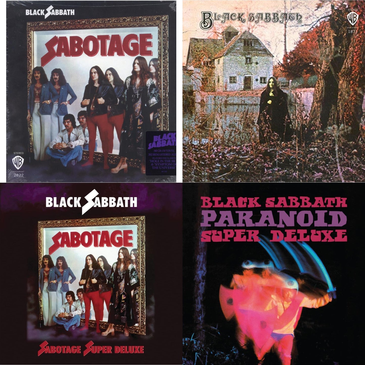 Black Sabbath - Sabotage (180G) & Black Sabbath (180G) & Sabotage (Super Deluxe Edition/4LP/7Inch) & Paranoid (Deluxe Edition)