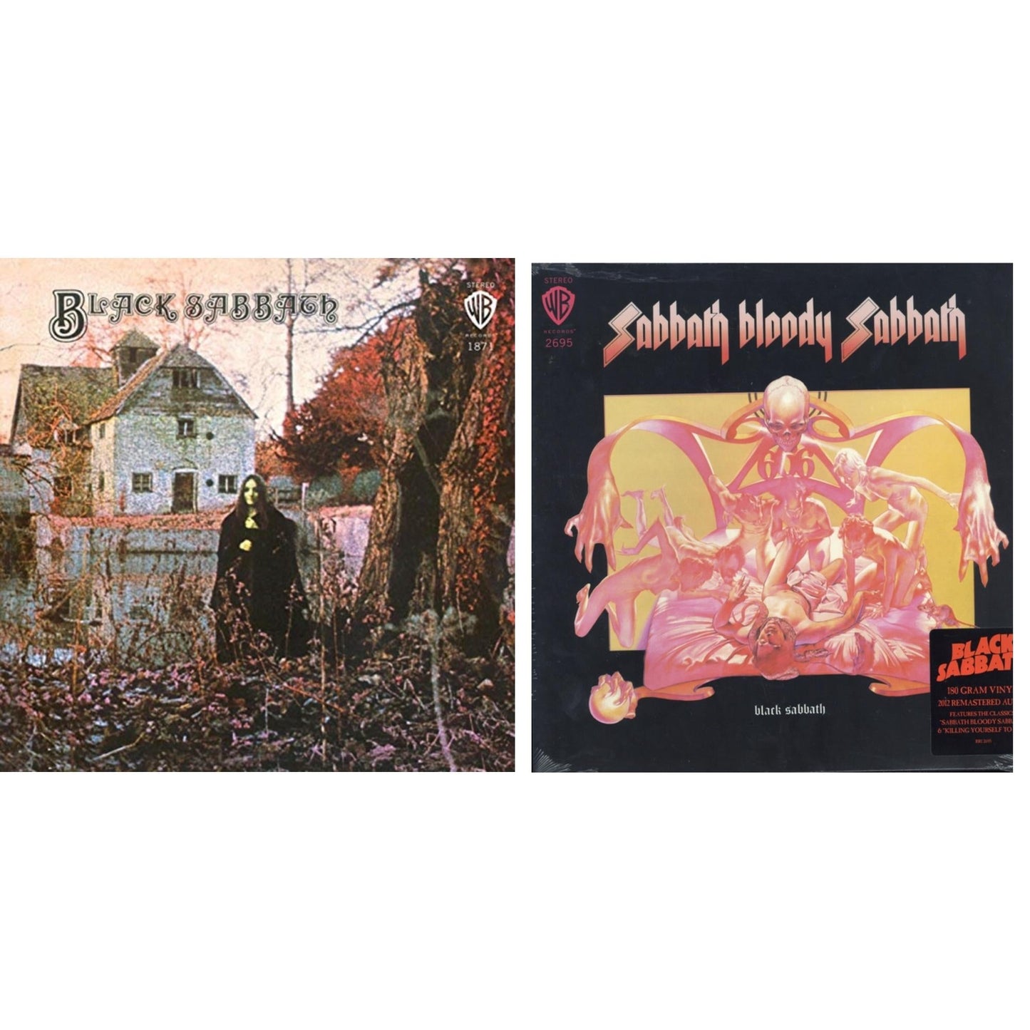 Black Sabbath - Sabbath Bloody Sabbath (180G) & Black Sabbath (180G) - LP Vinyl Bundle