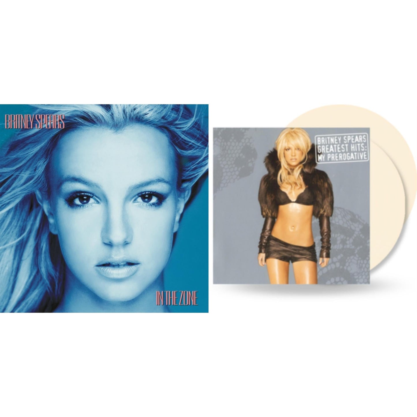Britney Spears - In The Zone & Greatest Hits: My Prerogative (2LP/Cream Vinyl/Import)