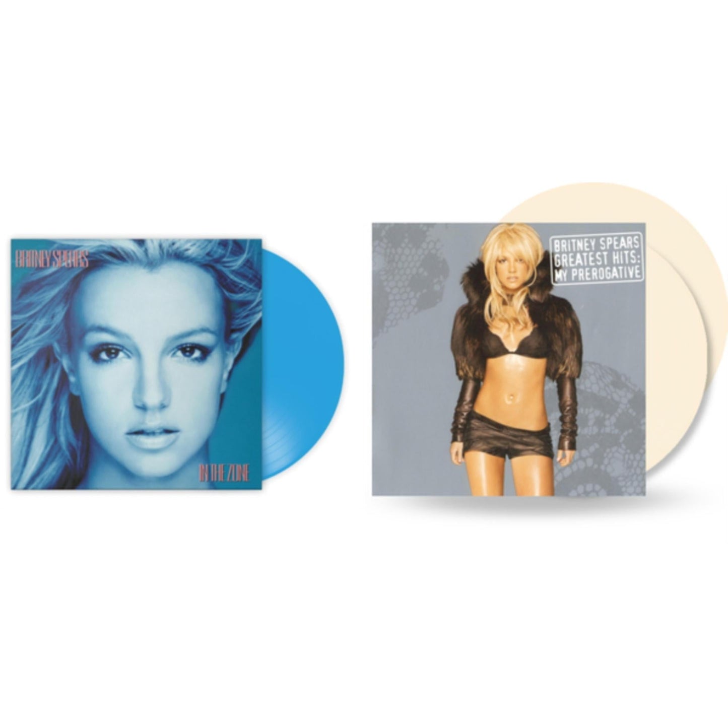 Britney Spears - In The Zone (Blue LP Vinyl/Import) & Greatest Hits: My Prerogative (2LP/Cream Vinyl/Import)