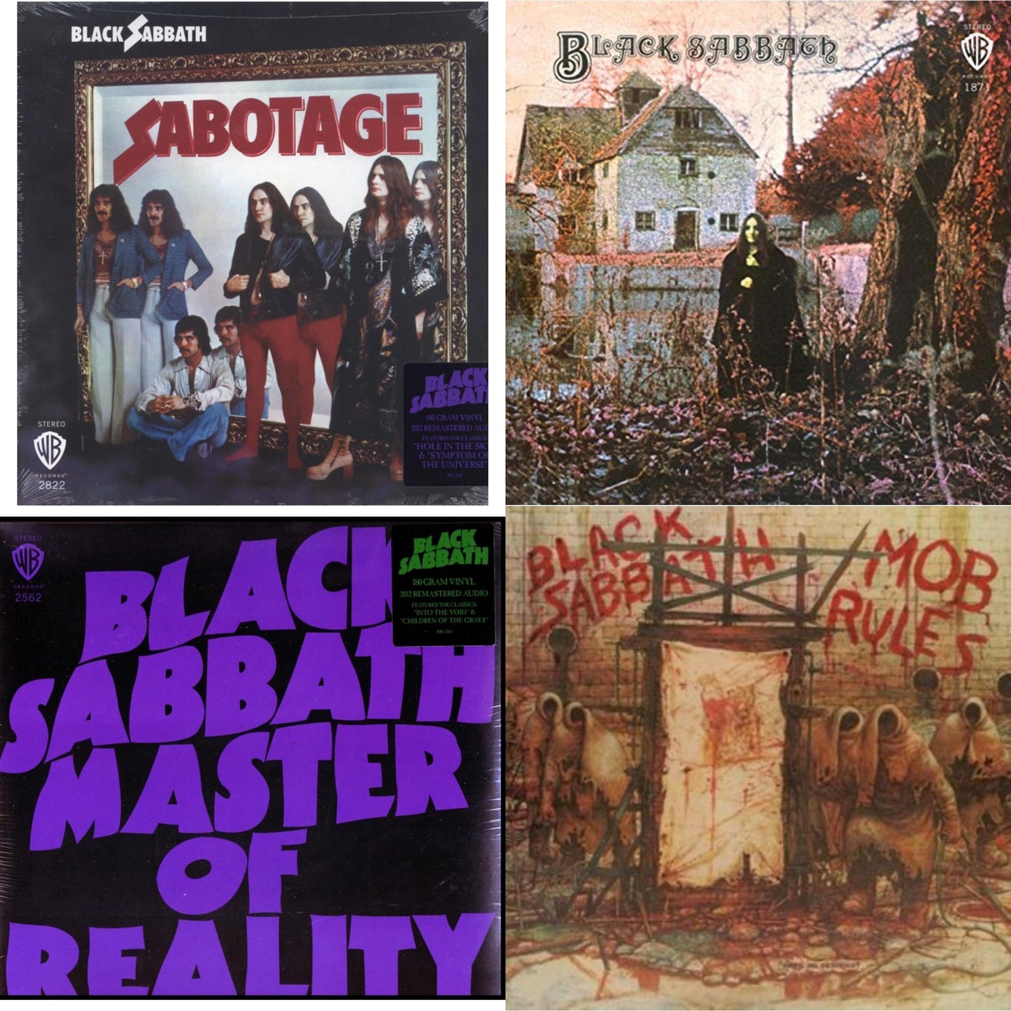 Black Sabbath - Sabotage (180G) & Black Sabbath (180G) & Master Of Reality (180G) & Mob Rules (Deluxe/2LP)