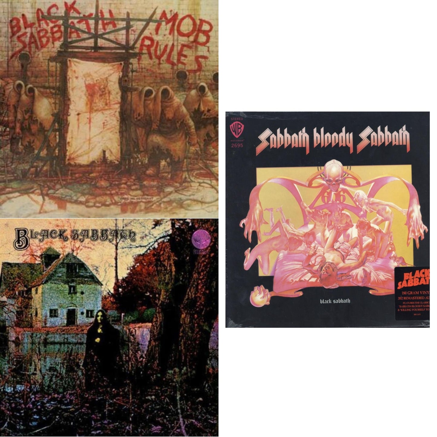 Black Sabbath - Sabbath Bloody Sabbath (180G) & Black Sabbath (LP/CD) (180G) & Mob Rules (Deluxe/2LP)