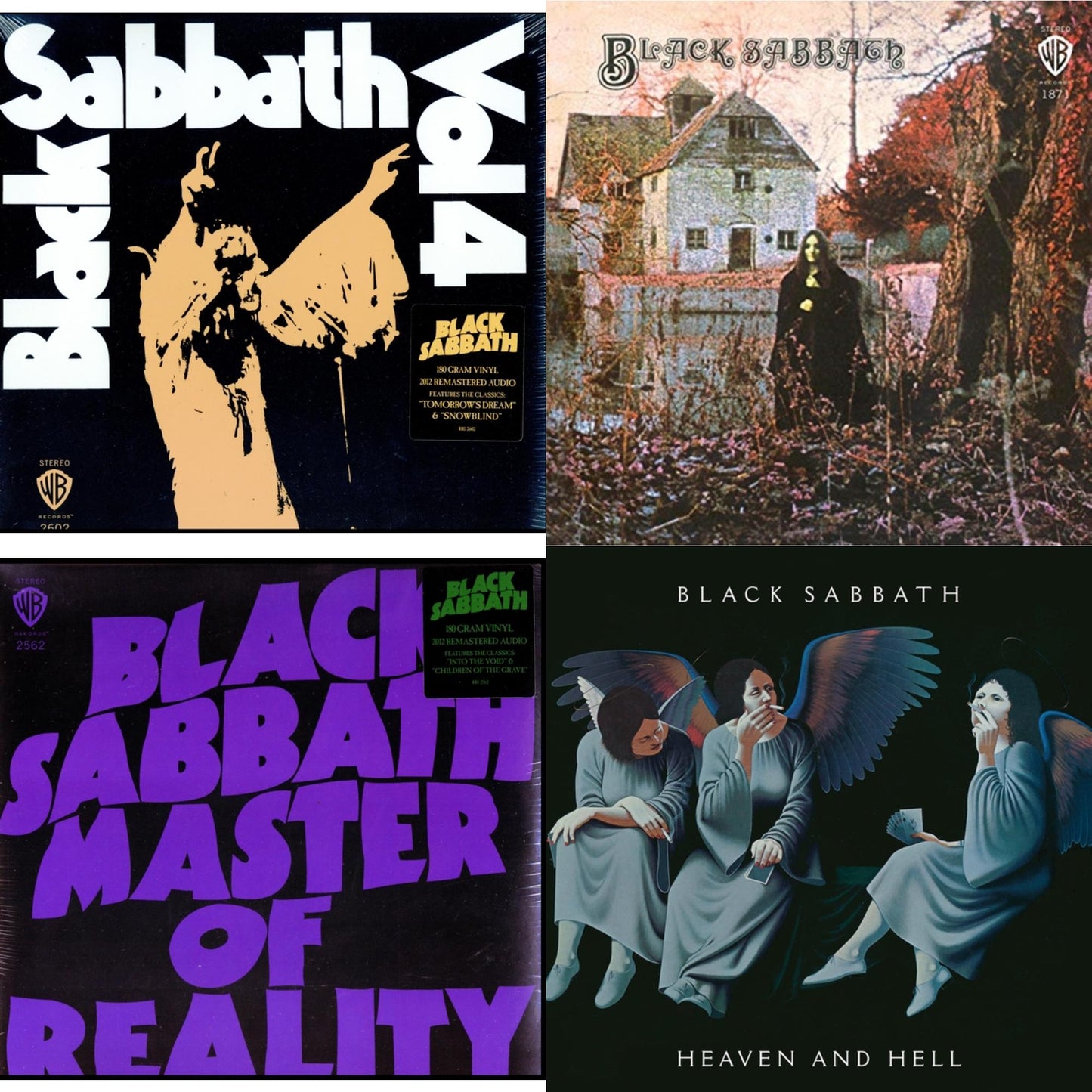 Black Sabbath - Vol. 4 (180G) & Black Sabbath (180G) & Master Of Reality (180G) & Heaven & Hell (Deluxe/2LP)