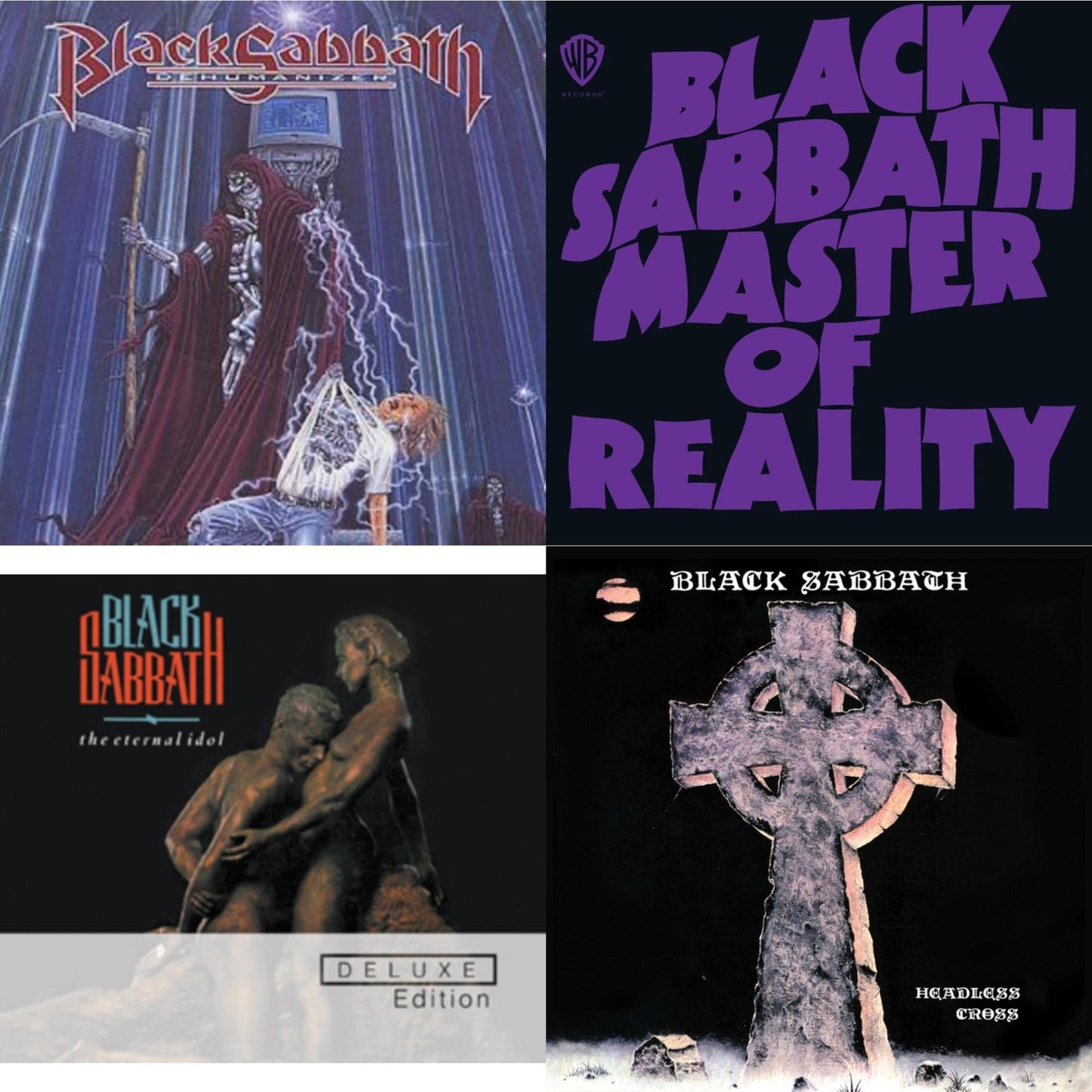 Black Sabbath - Dehumanizer & Master Of Reality & Eternal Idol & Headless Cross (2024 Remaster) - CD Bundle